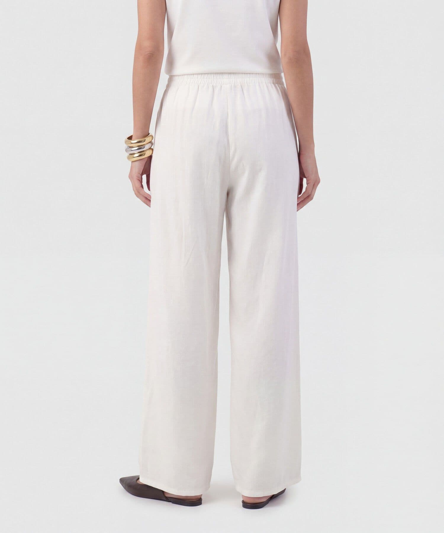 Pantalón Solana Contemporáneo blanco para mujer, vista 4