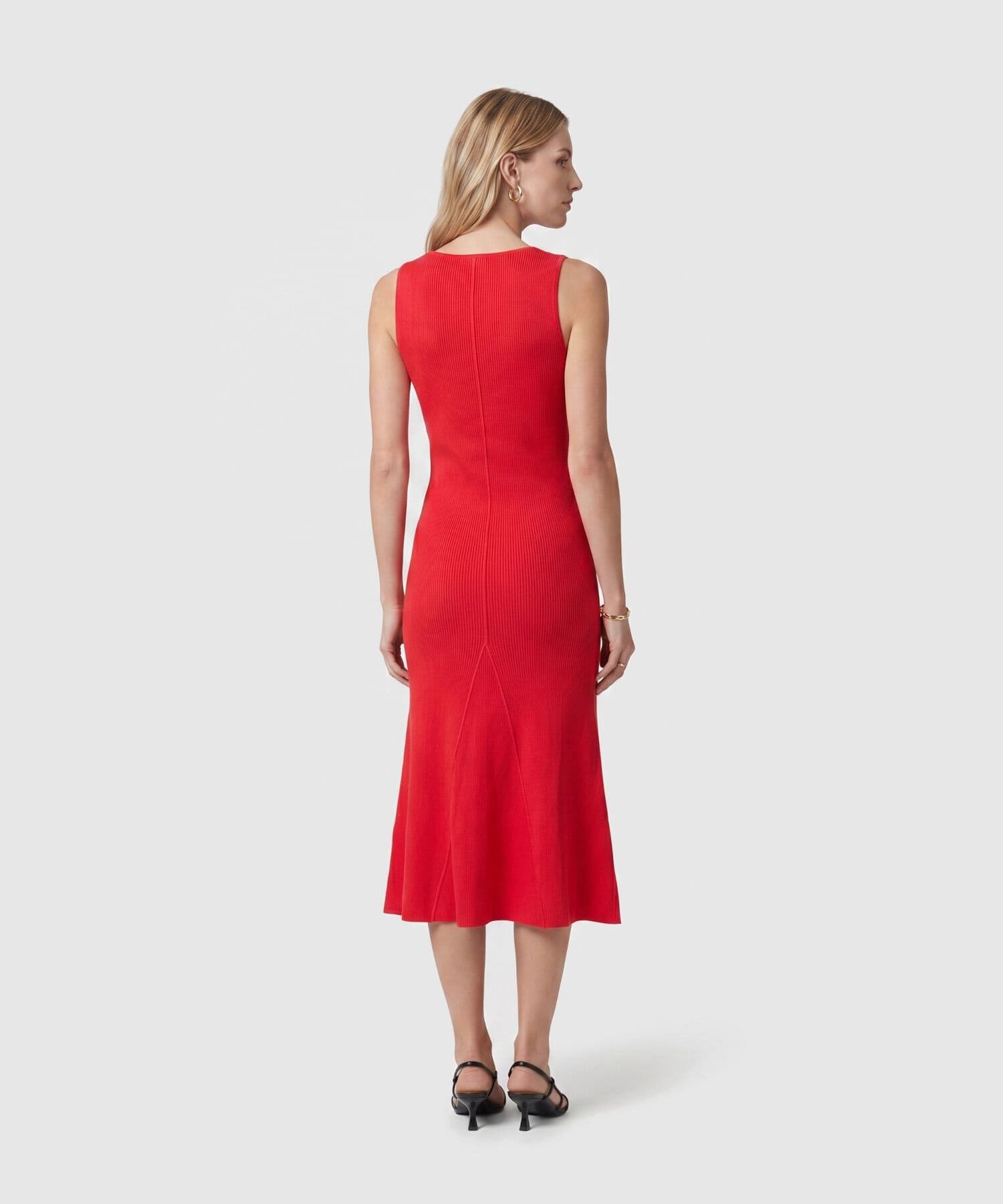 Vestido Julieta de Viaje rojo granada para mujer, vista 4