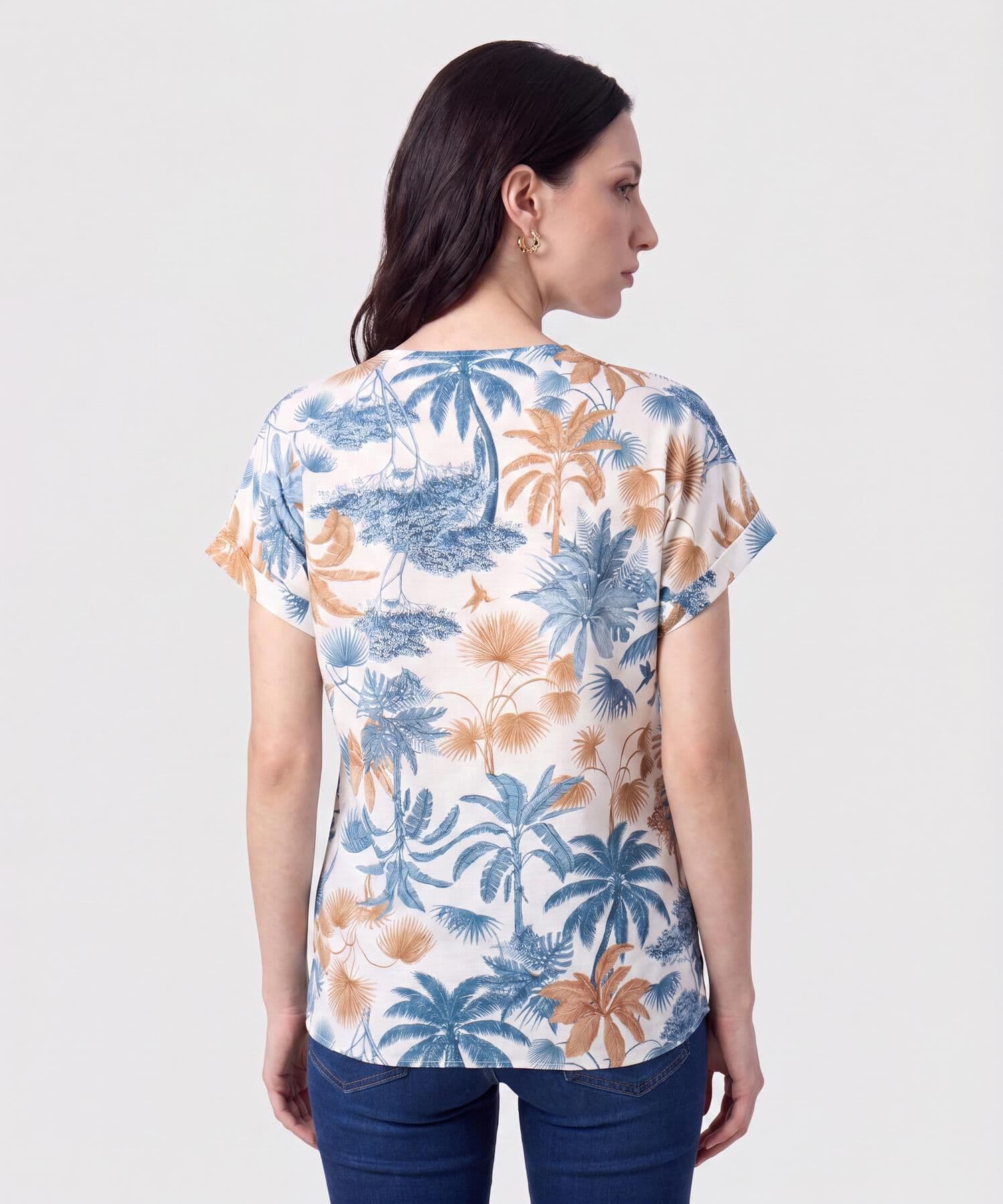 Blusa Salina Urbano azul marino para mujer, vista 4