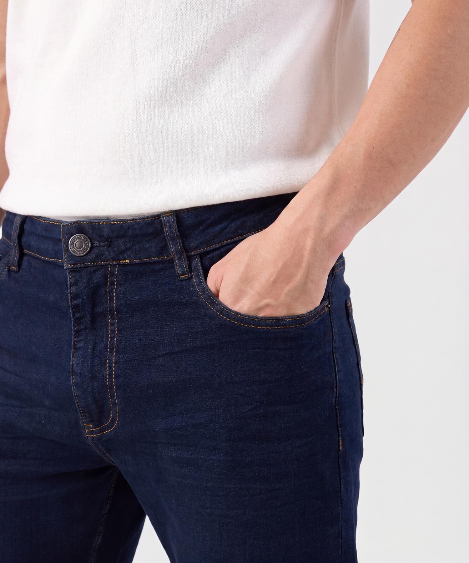 Jean Tierra Fluido azul marino para hombre, vista 3
