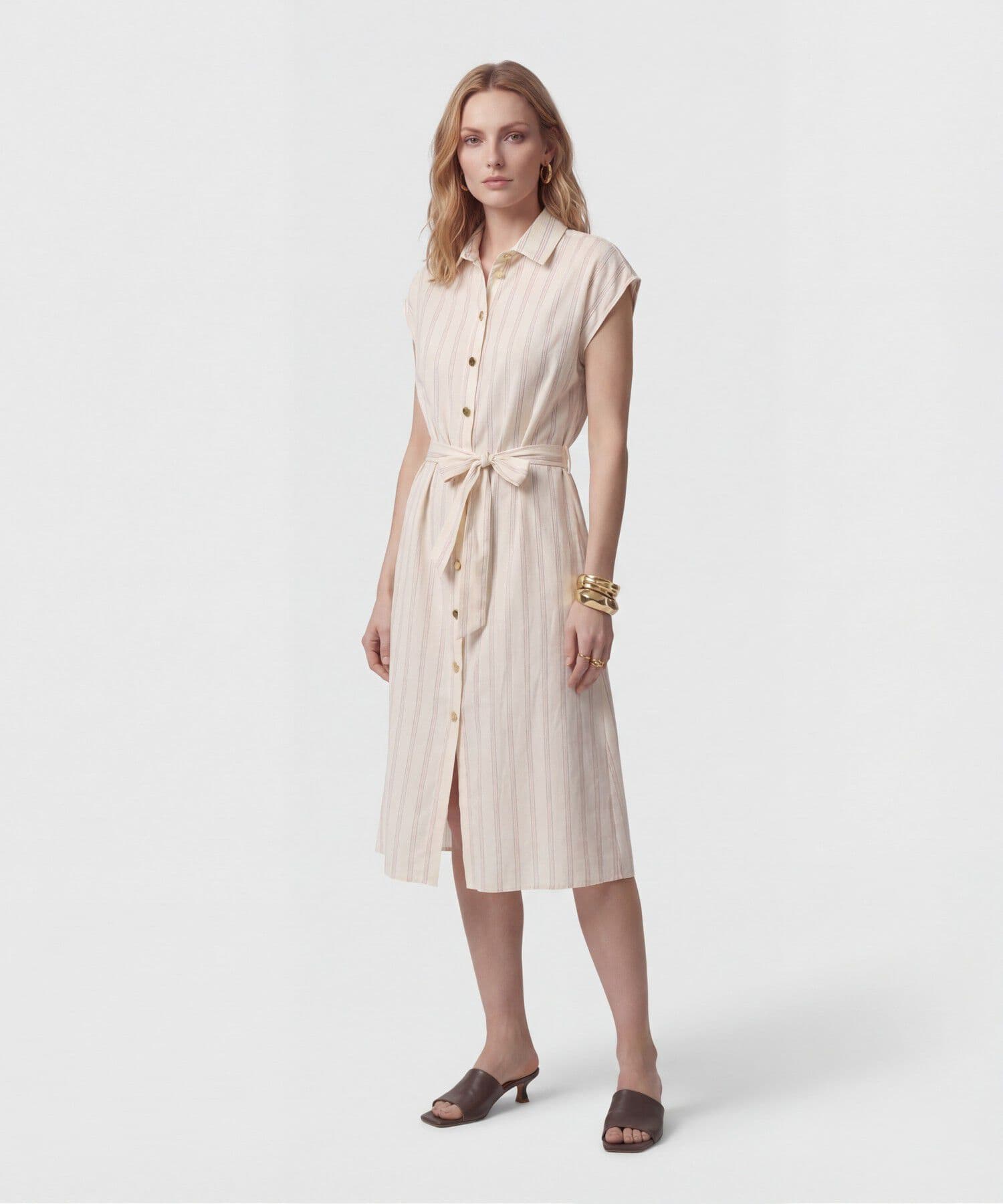 Vestido Azahar Suave arena para mujer, vista 2