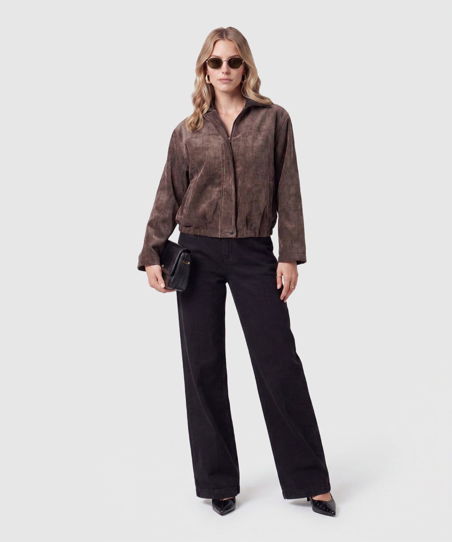 Chaqueta Tierra Sastre café para mujer, vista 2