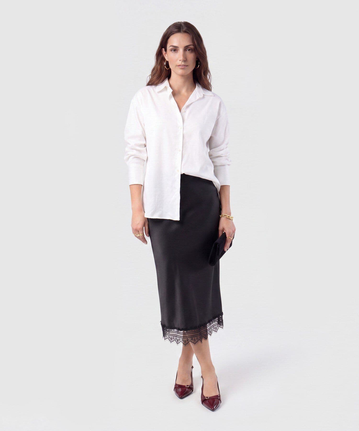 Falda Candelaria de Día negro para mujer, vista 2