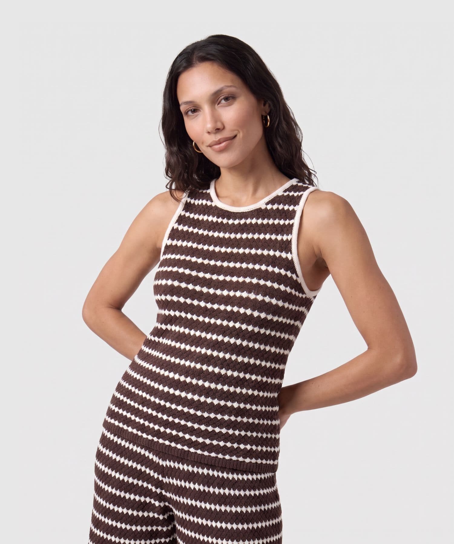Camiseta Siena de Día café para mujer, vista principal