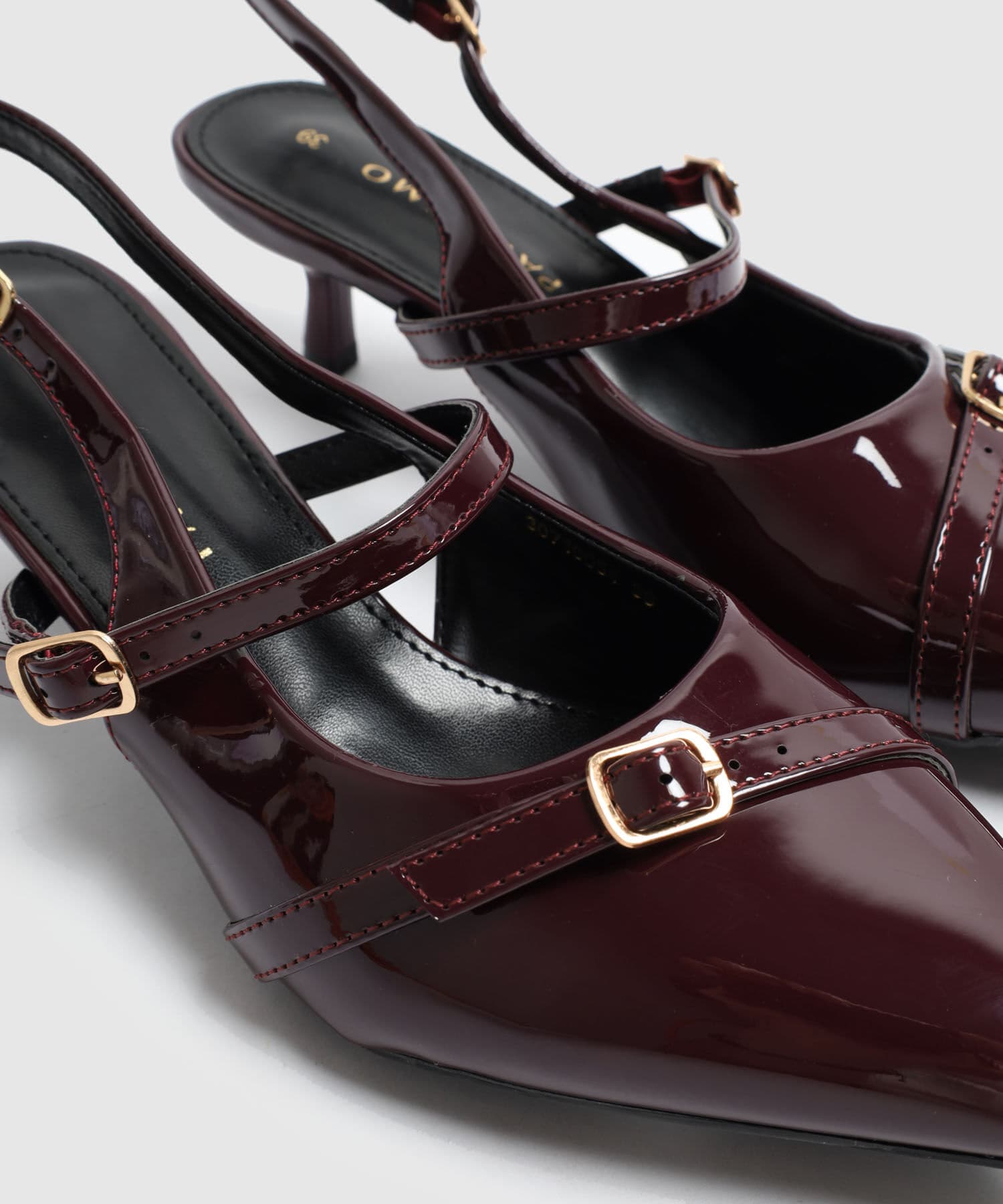 Tacón Marfil Fluido negro para mujer, vista 3