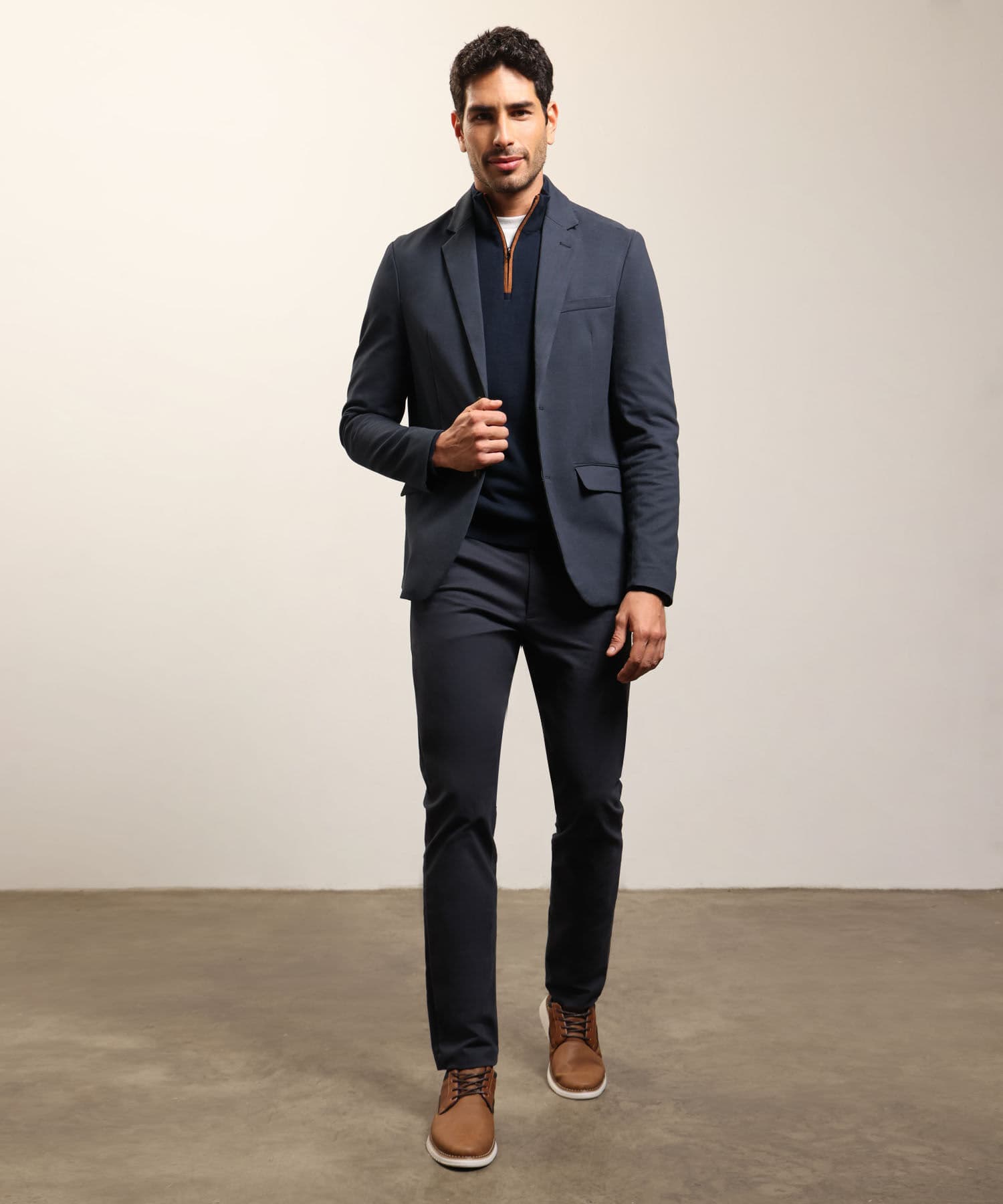 Chaqueta Isadora Minimalista azul marino para hombre, vista 2