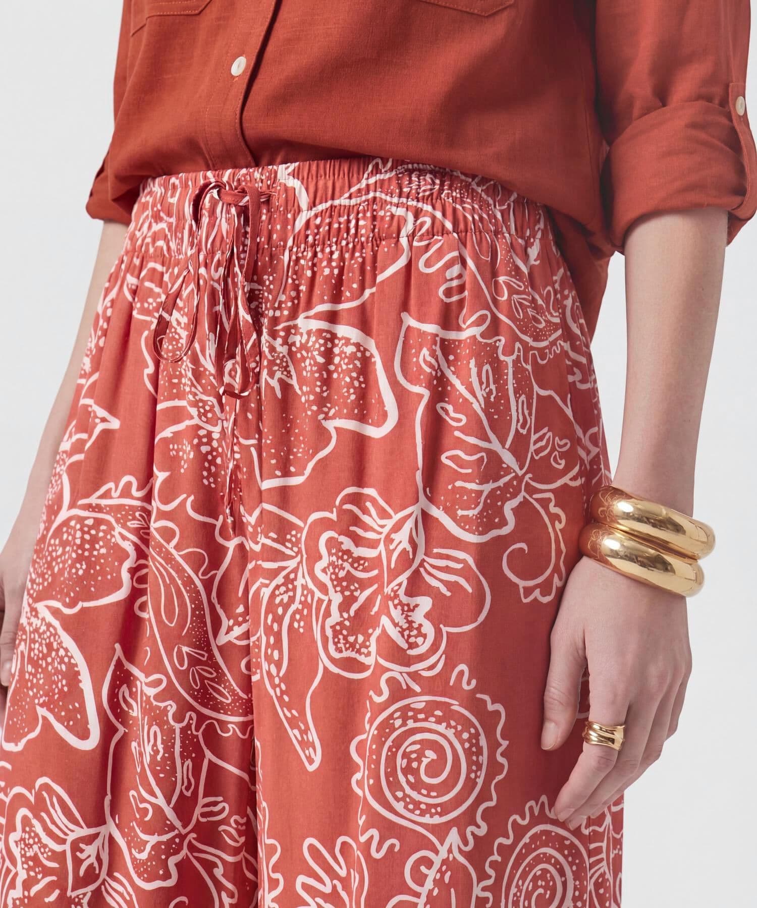 Pantalón Orquídea de Día naranja para mujer, vista 3