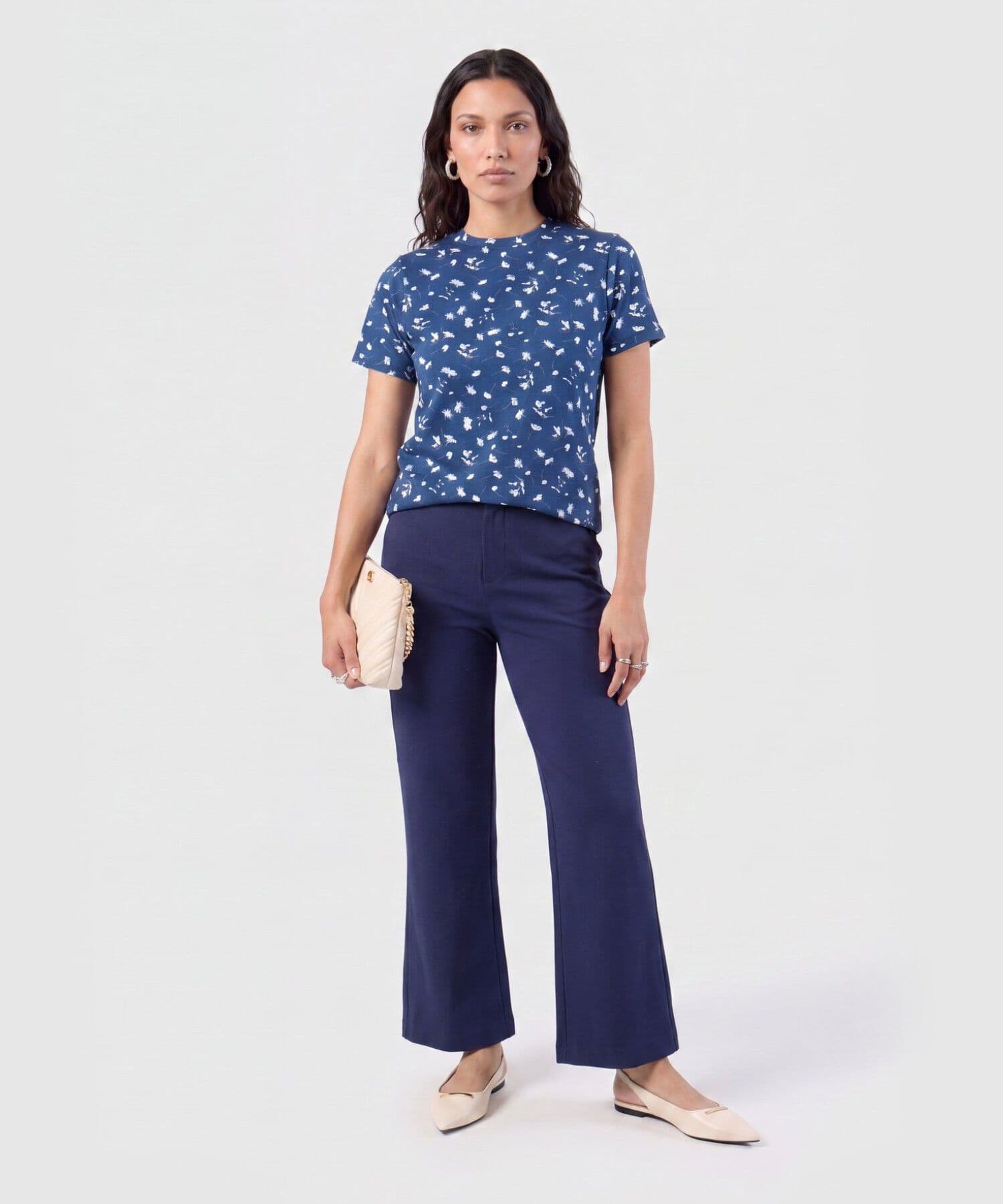 Pantalón Valentina de Ciudad azul marino para mujer, vista 2