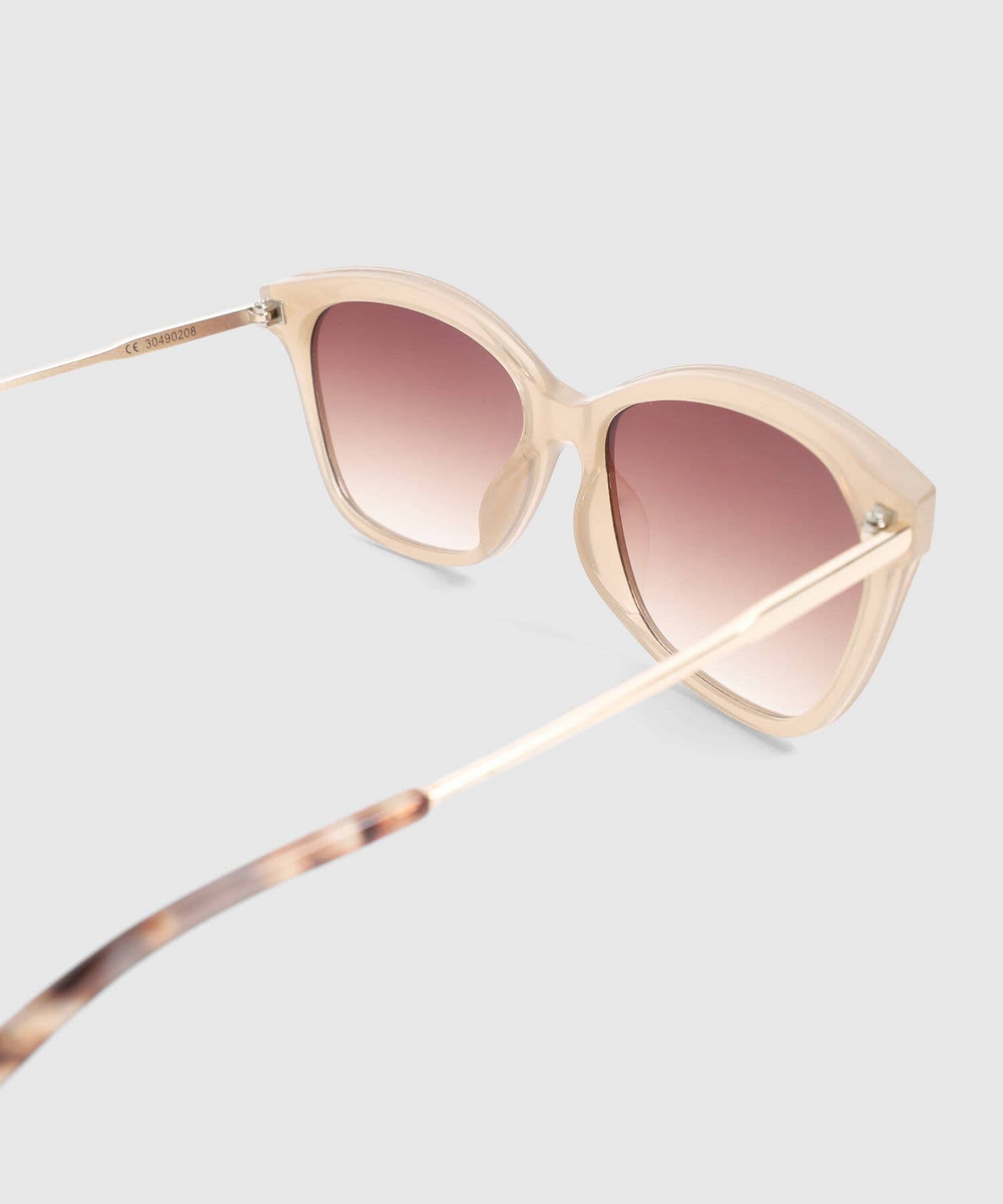 Gafas de sol Marfil Natural café para mujer, vista 3