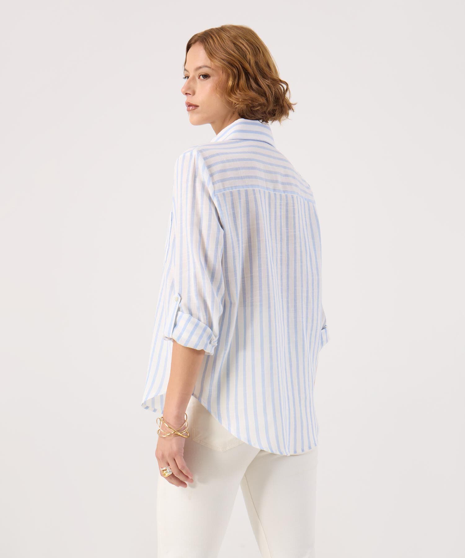 Camisa Marea Ligero azul marino para mujer, vista 4