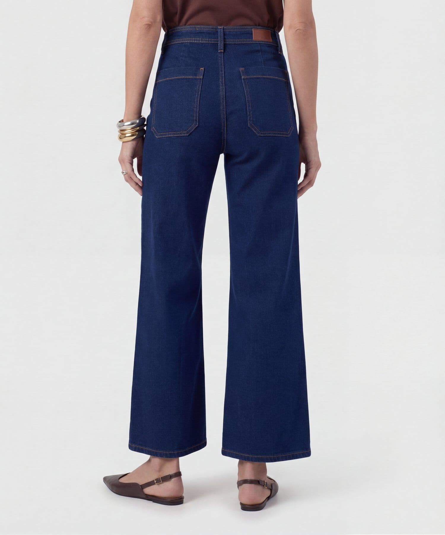 Jean Niebla Ligero azul marino para mujer, vista 4