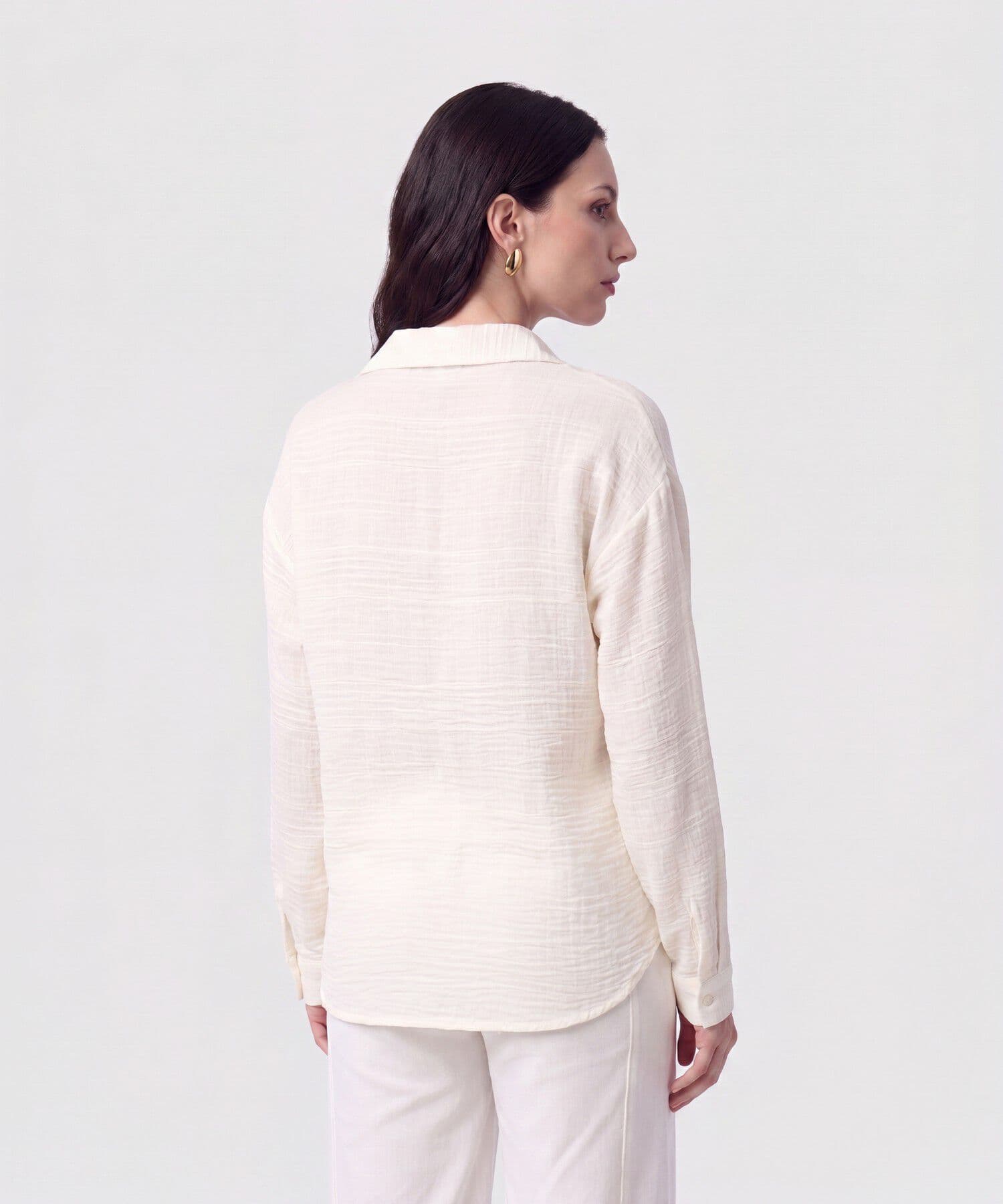Camisa Cobalto de Ciudad gris humo para mujer, vista 4