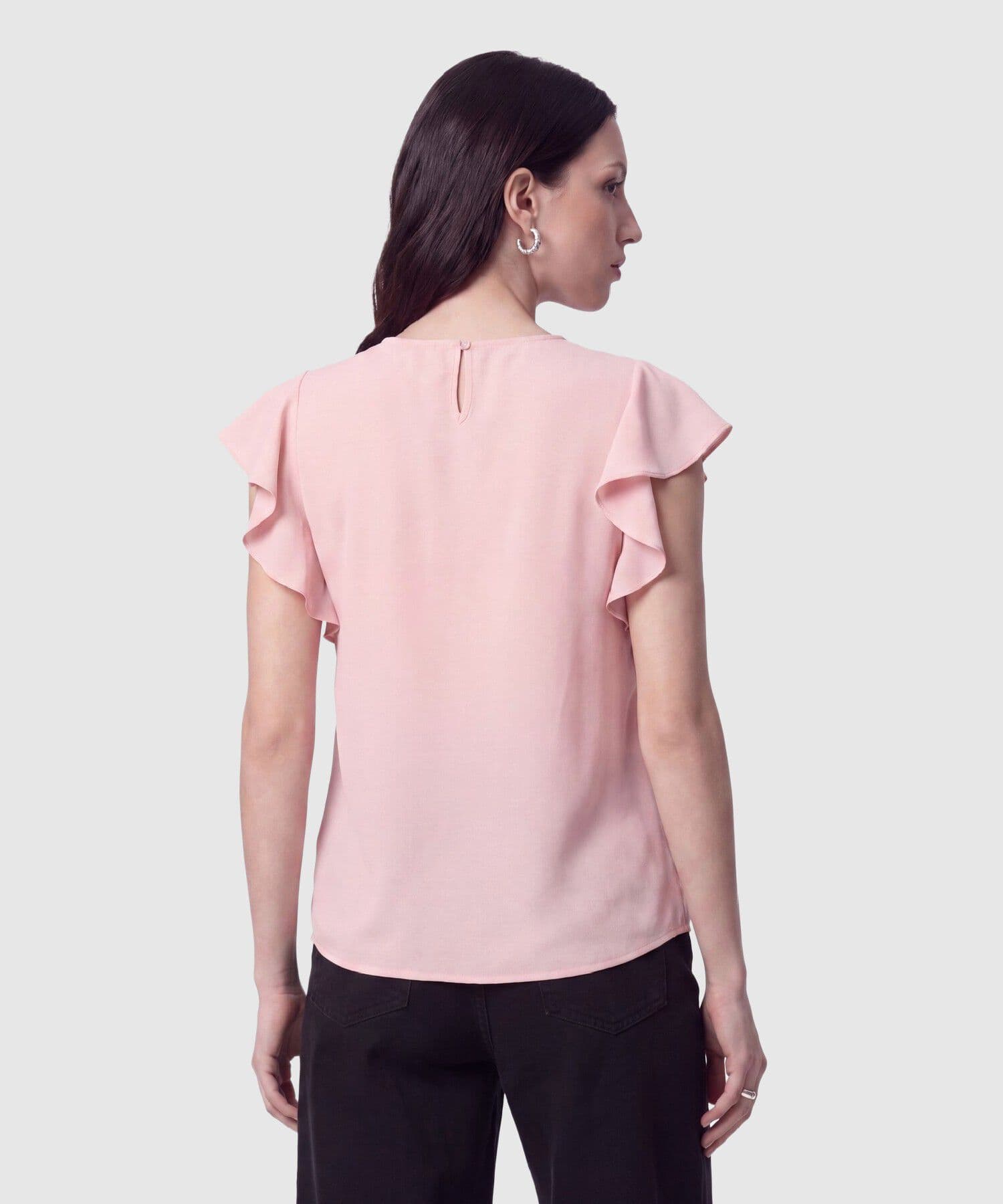 Blusa Cauce de Día rosa empolvado para mujer, vista 4