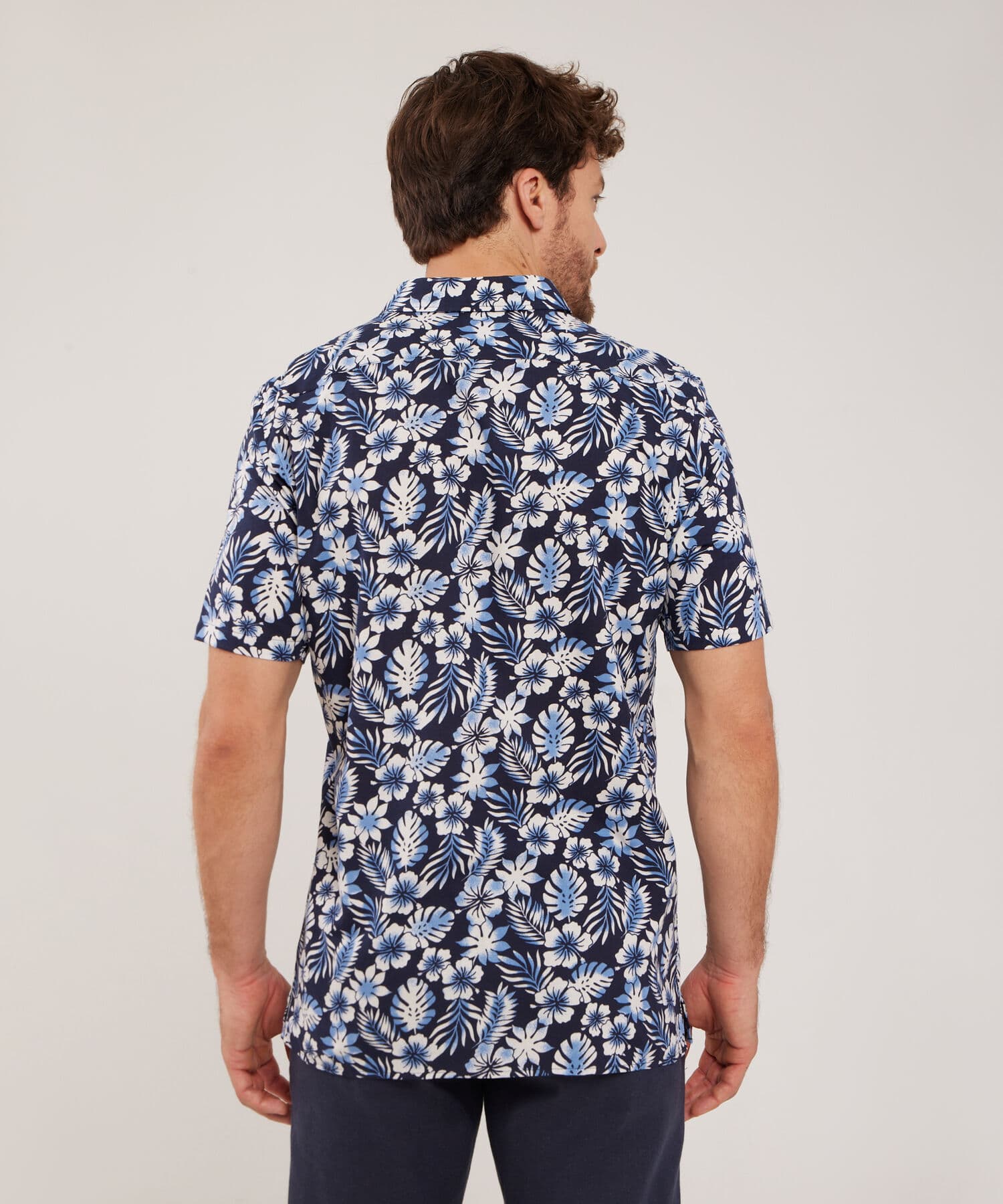 Camisa Solana Fluido azul marino para hombre, vista 3