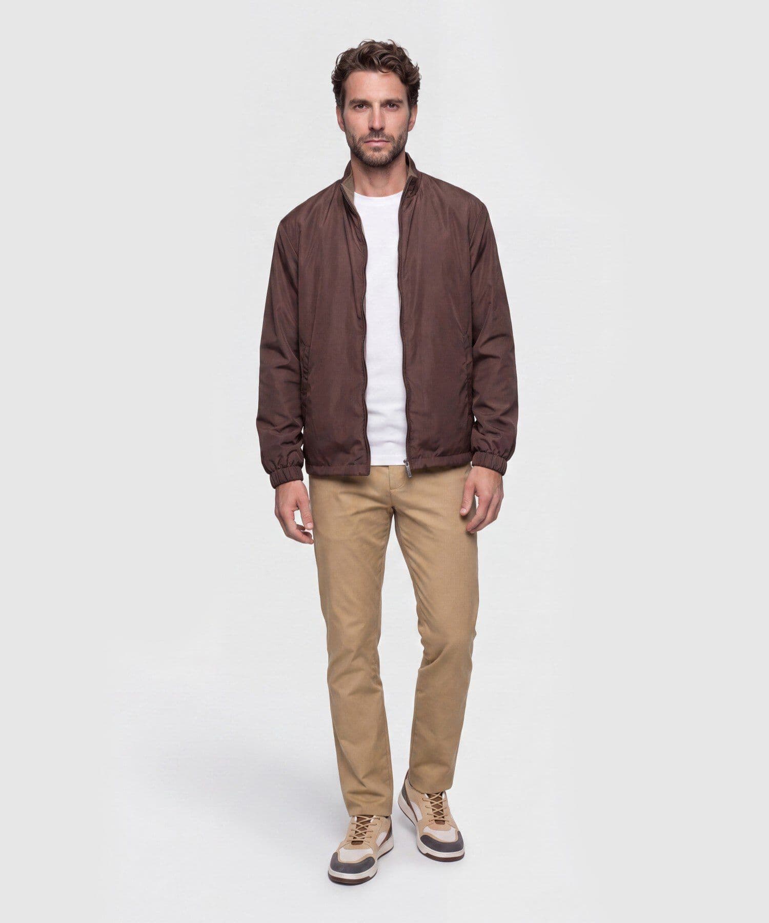 Chaqueta Palma Urbano café para hombre, vista 2