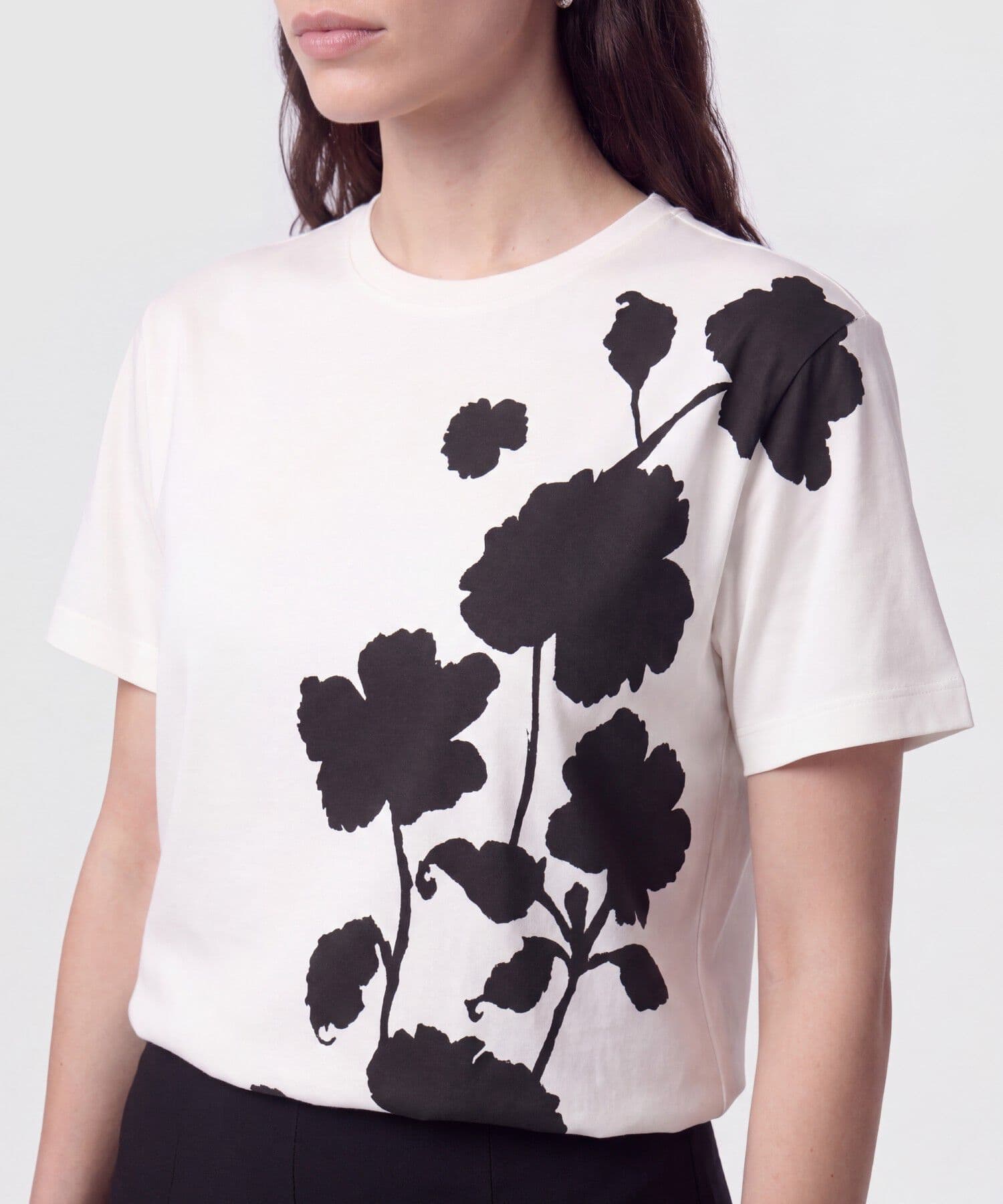 Camiseta Niebla Relajado blanco para mujer, vista 3