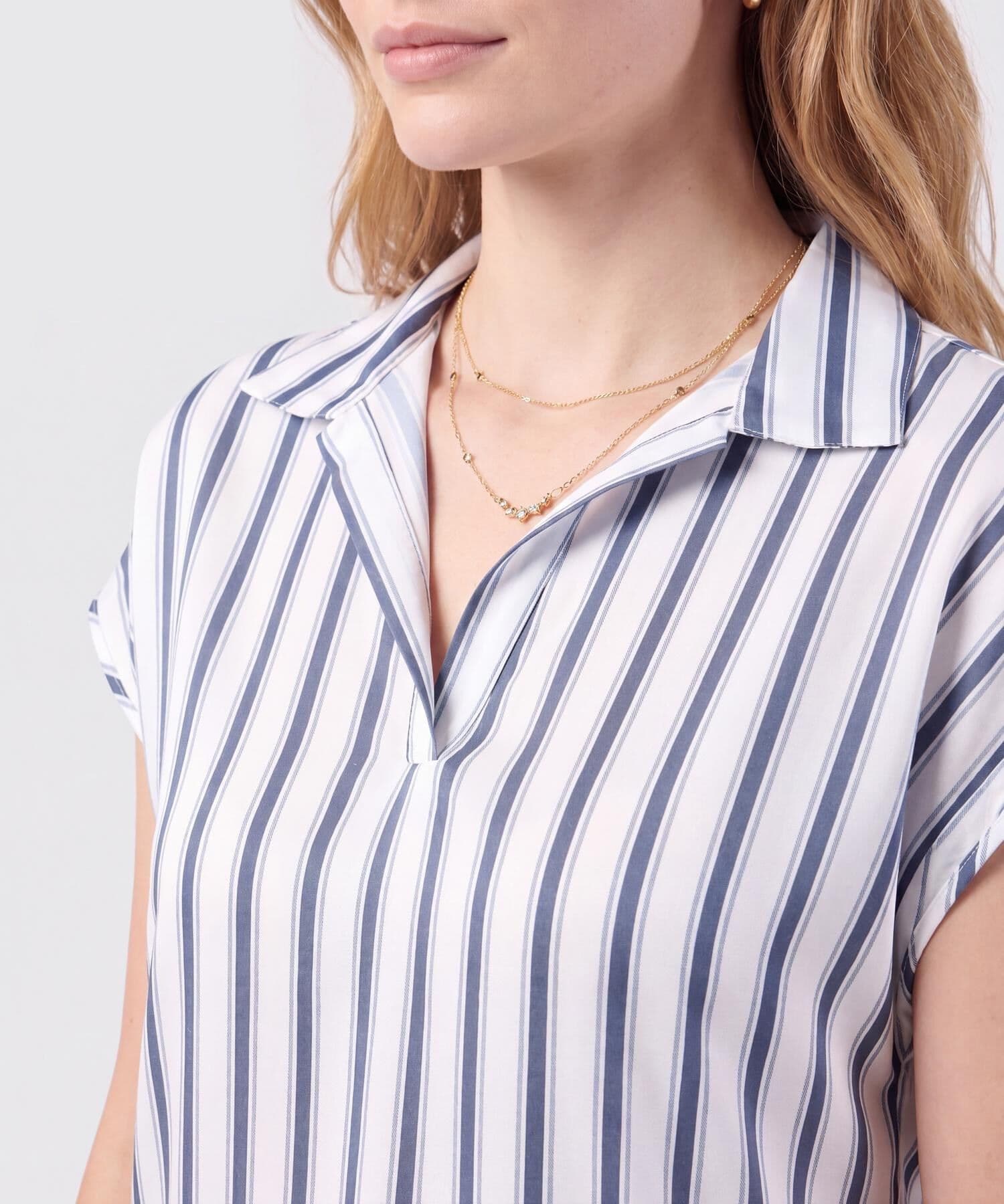 Blusa Granada de Día azul marino para mujer, vista 3