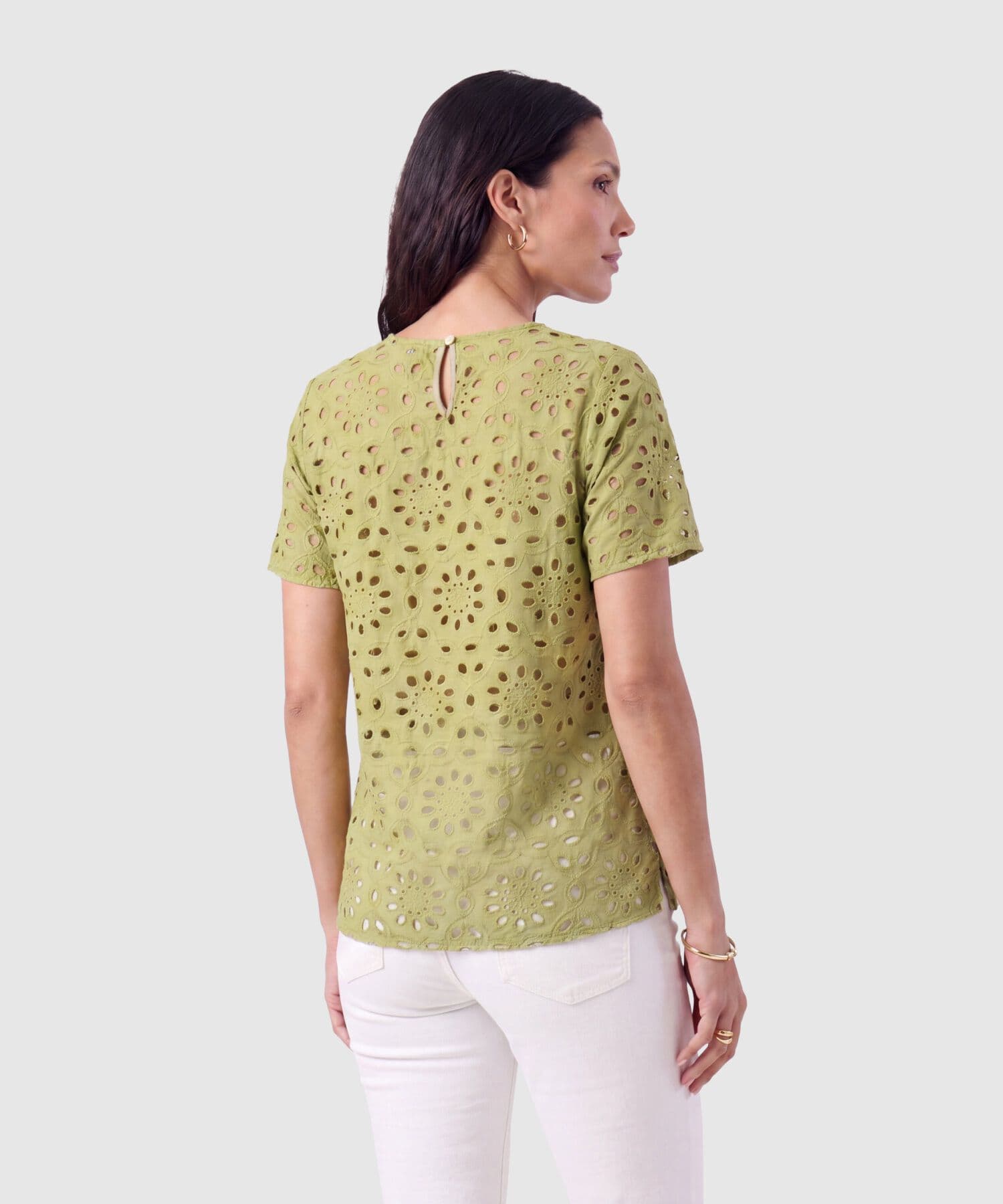 Blusa Litoral Urbano verde oliva para mujer, vista 4