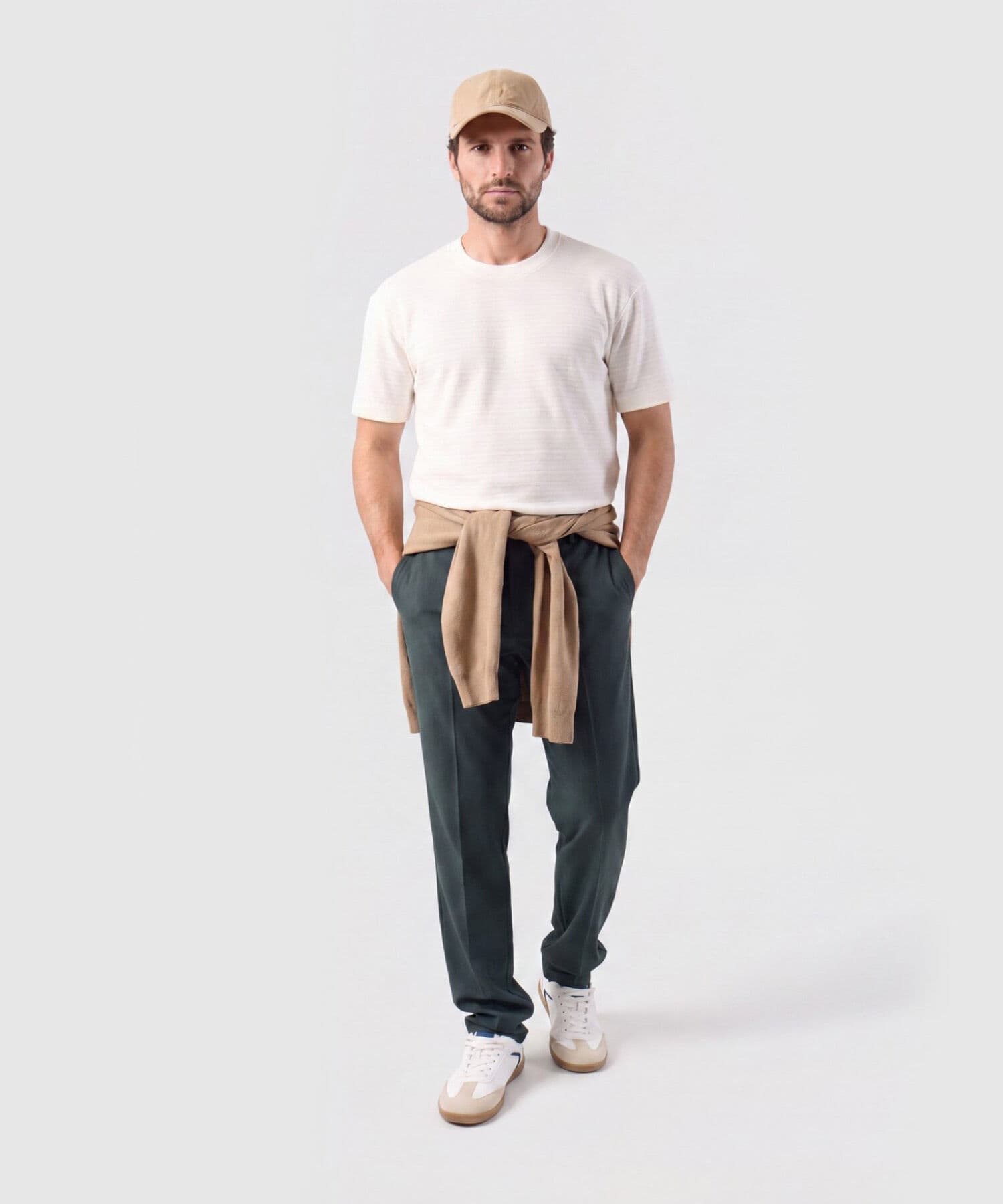 Pantalón Selva Texturizado verde oliva para hombre, vista 2