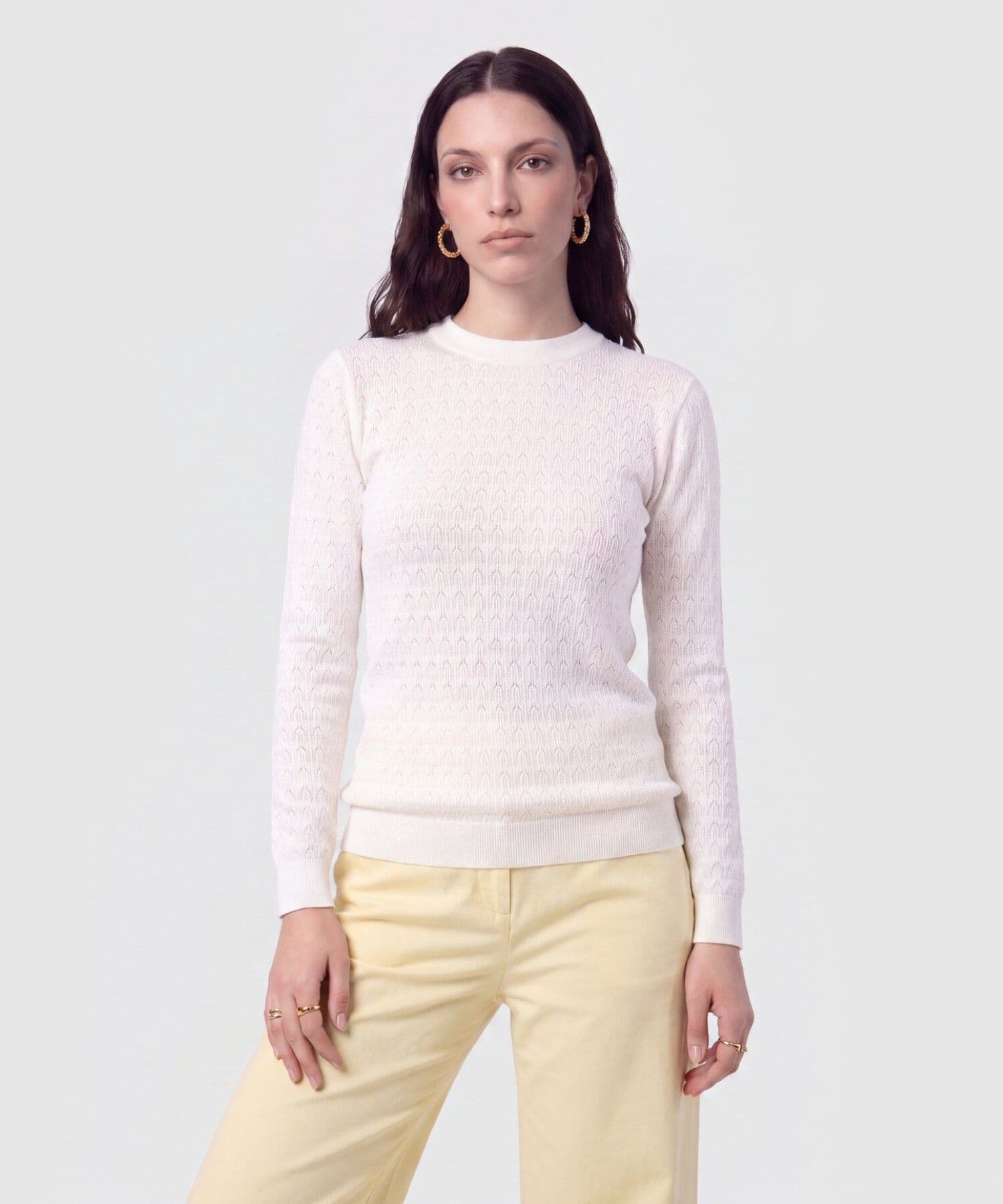 Buzo Encanto Natural blanco para mujer, vista principal