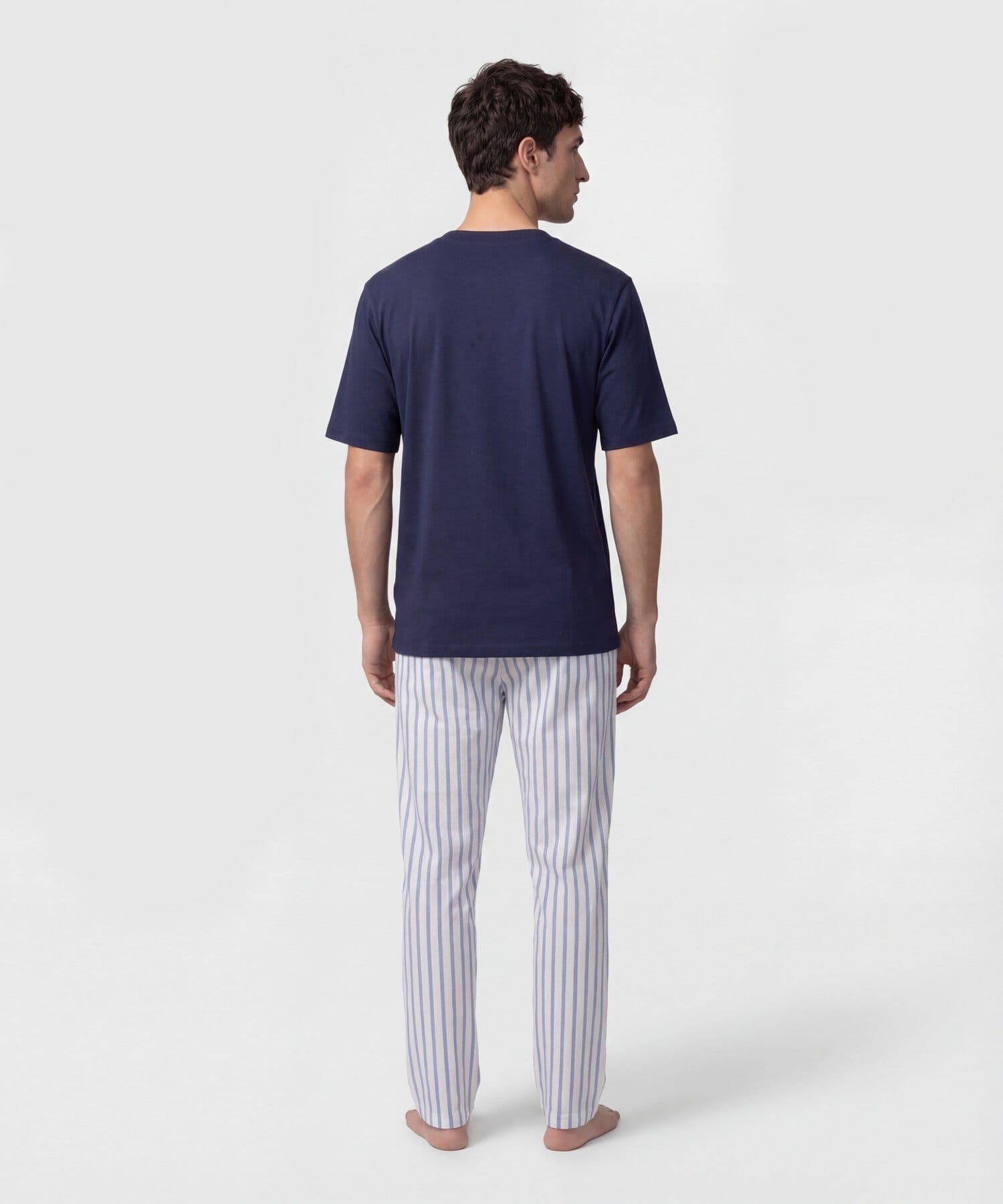 Camisa Renata Suave azul marino para hombre, vista 3