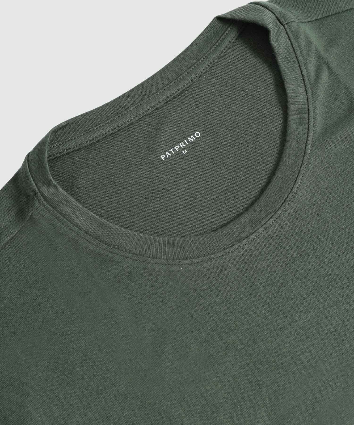 Camiseta Coral de Día verde oliva para hombre, vista 5