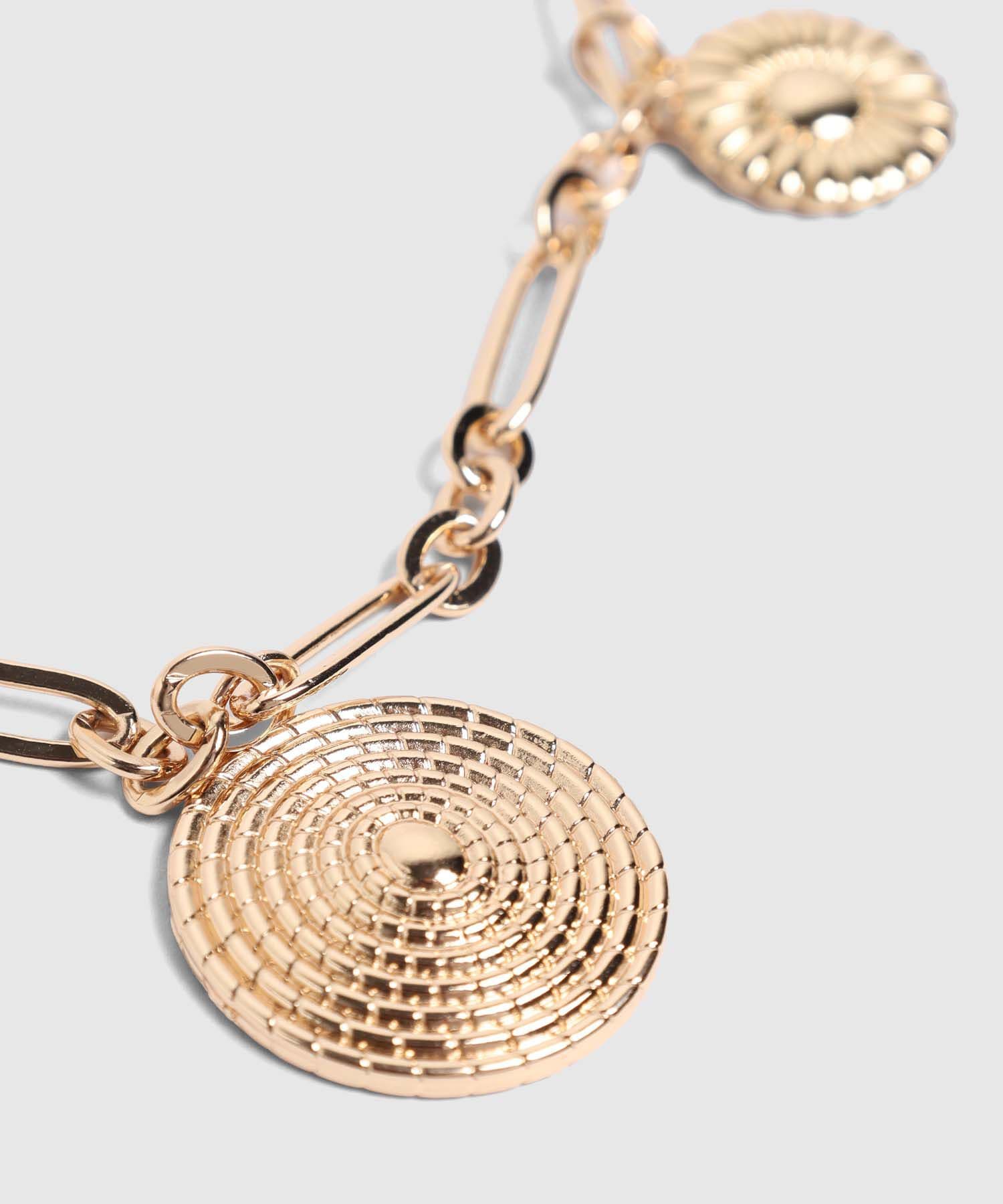 Collar Marfil Clásico dorado para mujer, vista 2