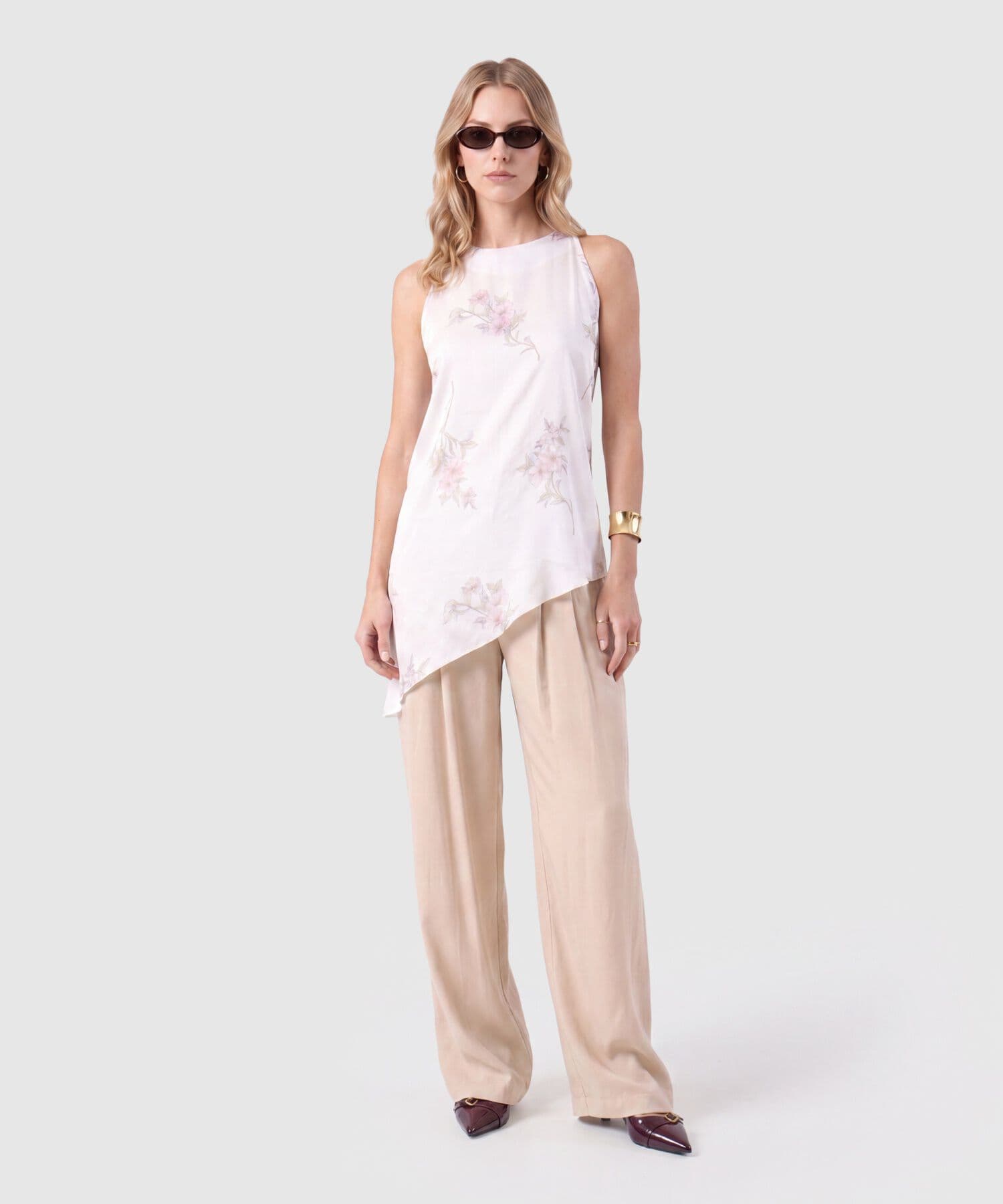 Blusa Salina Natural blanco para mujer, vista 2