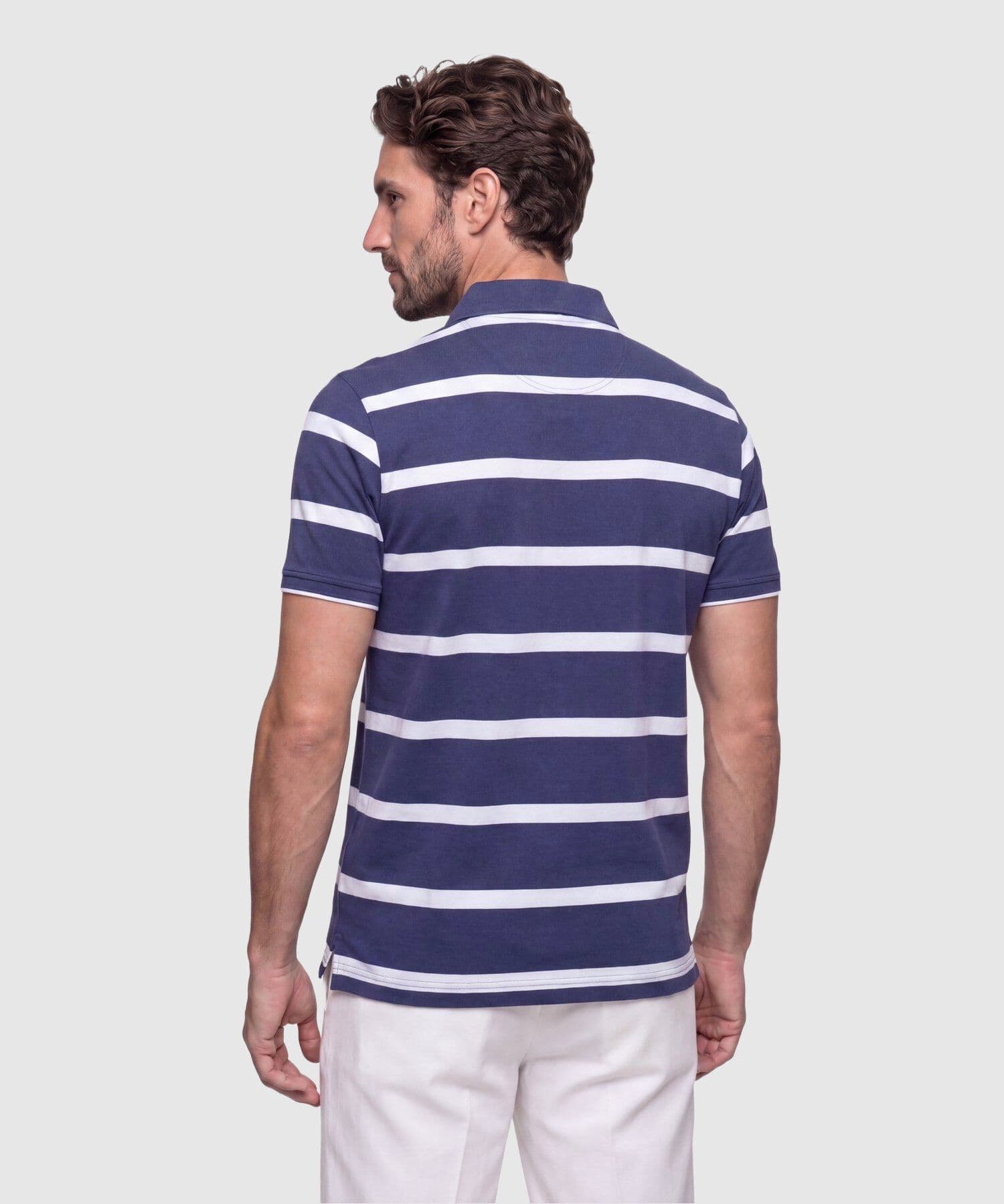 Polo Selva Relajado azul marino para hombre, vista 4