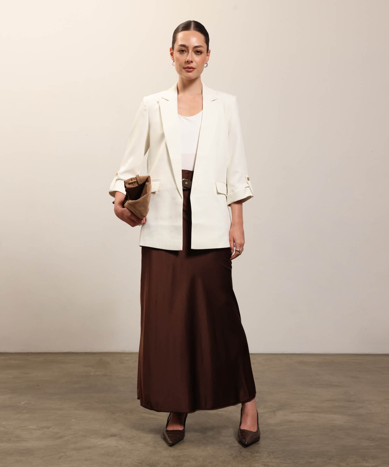 Chaqueta Marfil Esencial blanco para mujer, vista 2