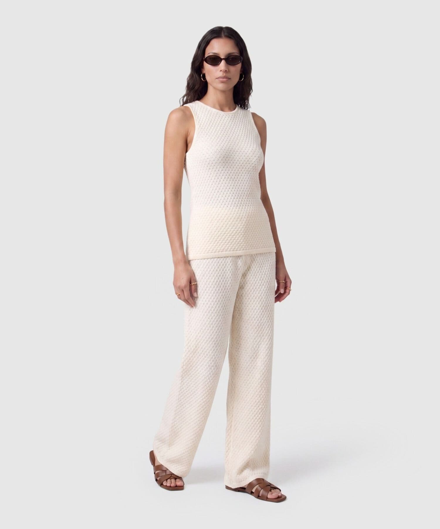 Pantalón Violeta Relajado gris humo para mujer, vista 2
