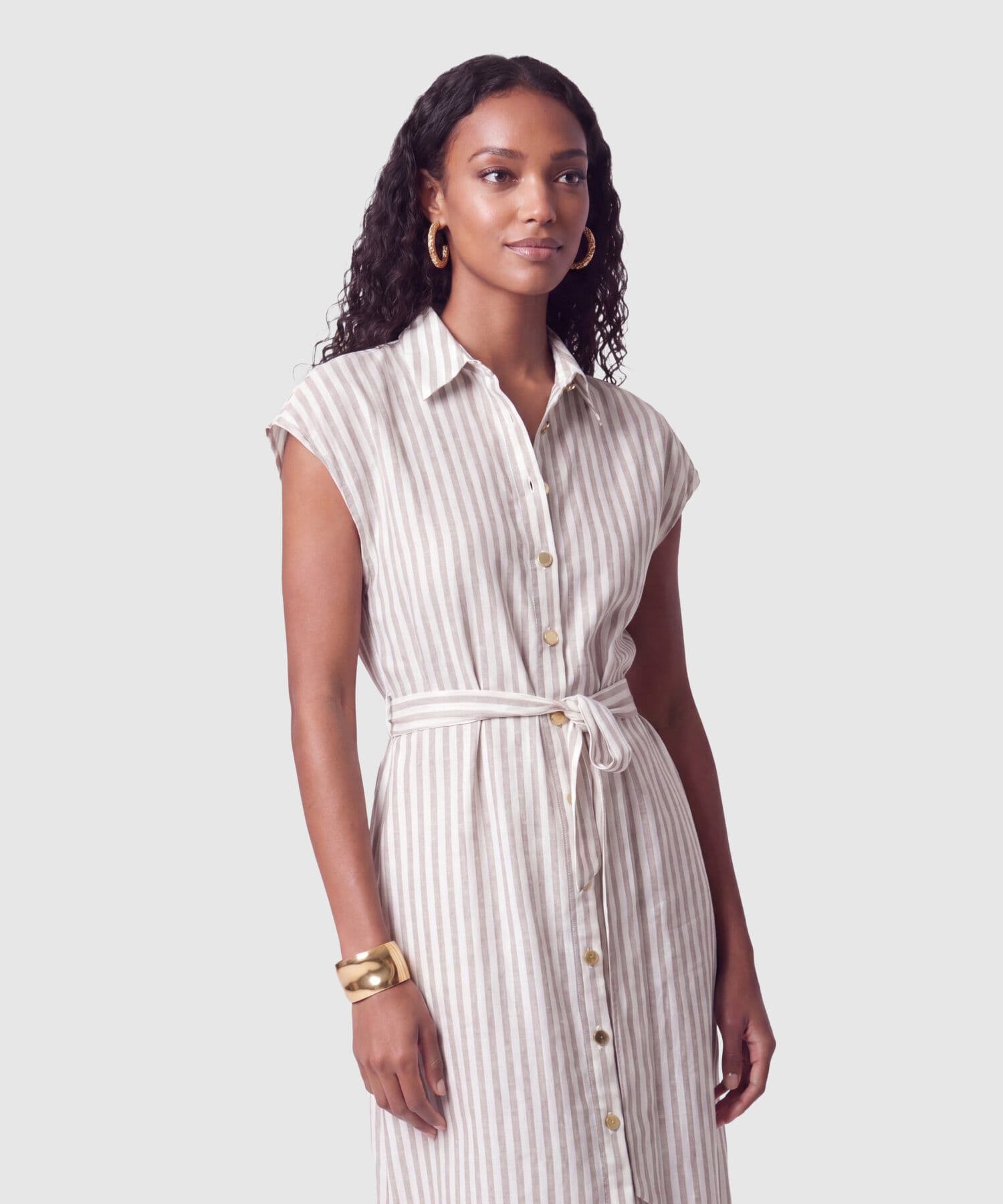 Cinturón Valentina Contemporáneo café para mujer, vista 2