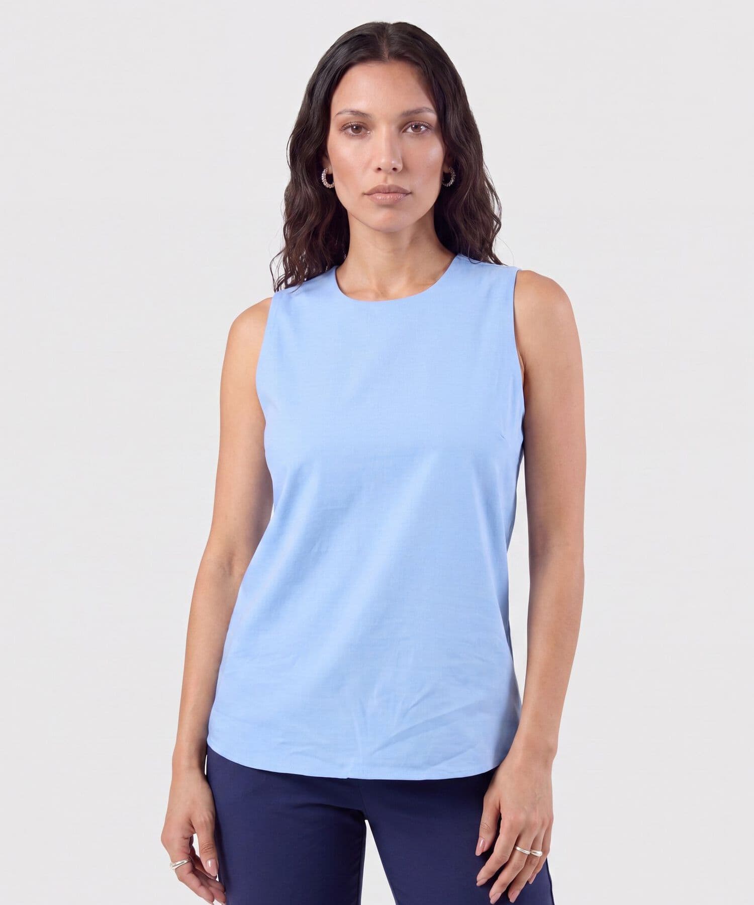Blusa Serena de Noche azul marino para mujer, vista principal