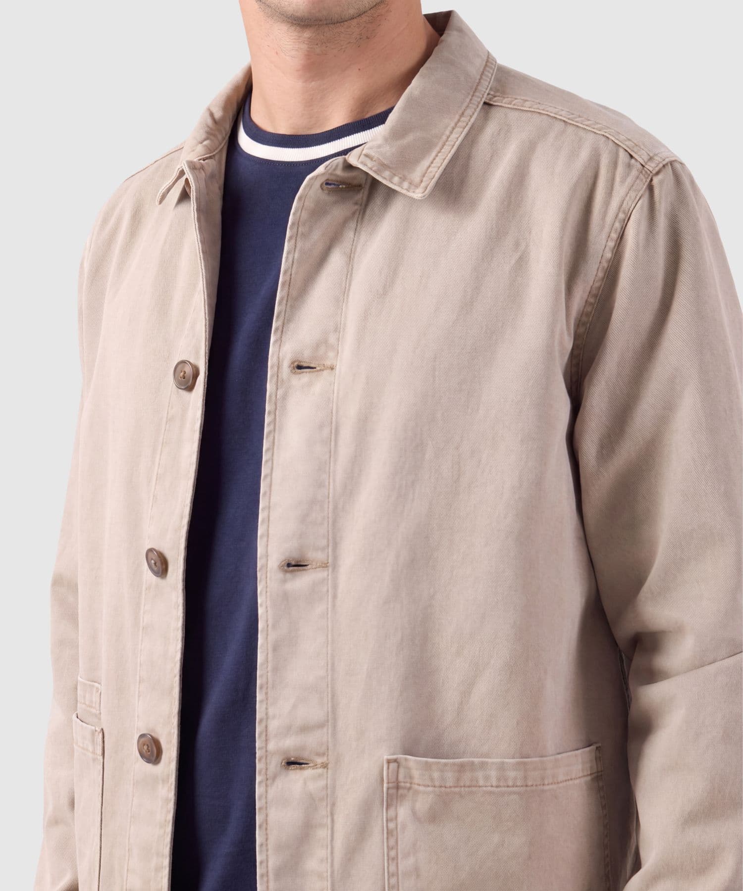 Chaqueta Dorada Suave café para hombre, vista 3