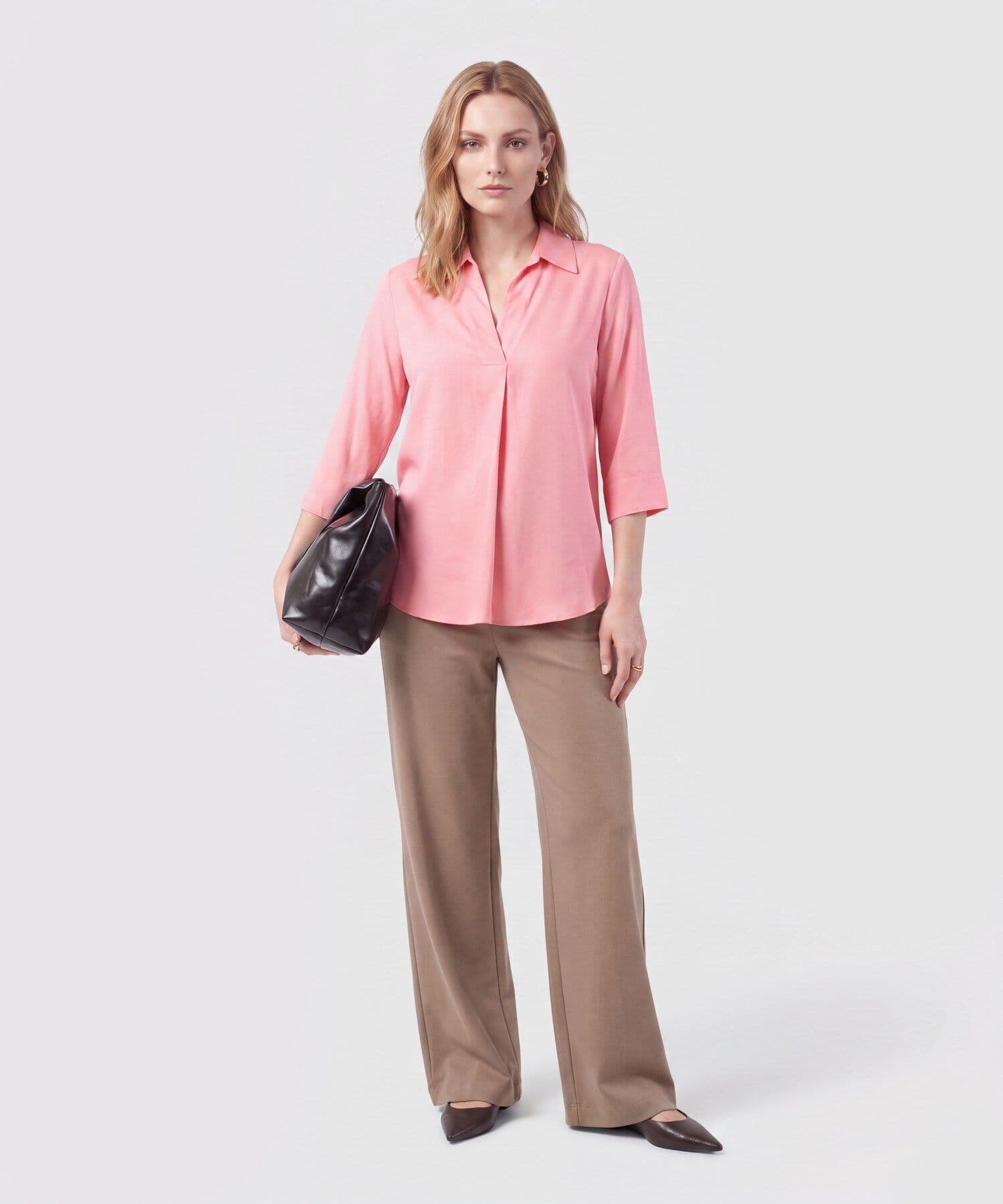 Blusa Granada de Ciudad rosa empolvado para mujer, vista 2