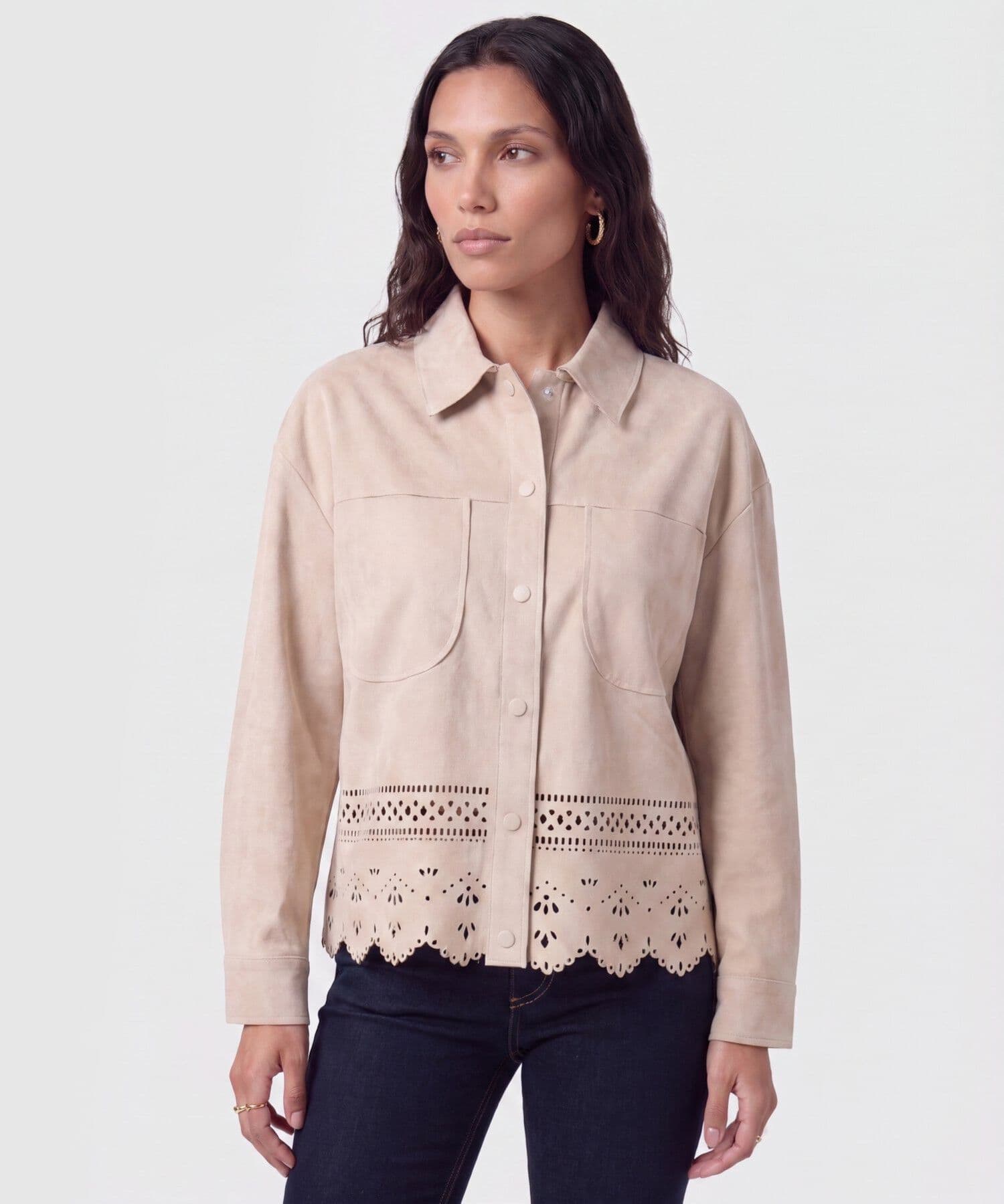 Chaqueta Calima Clásico arena para mujer, vista principal