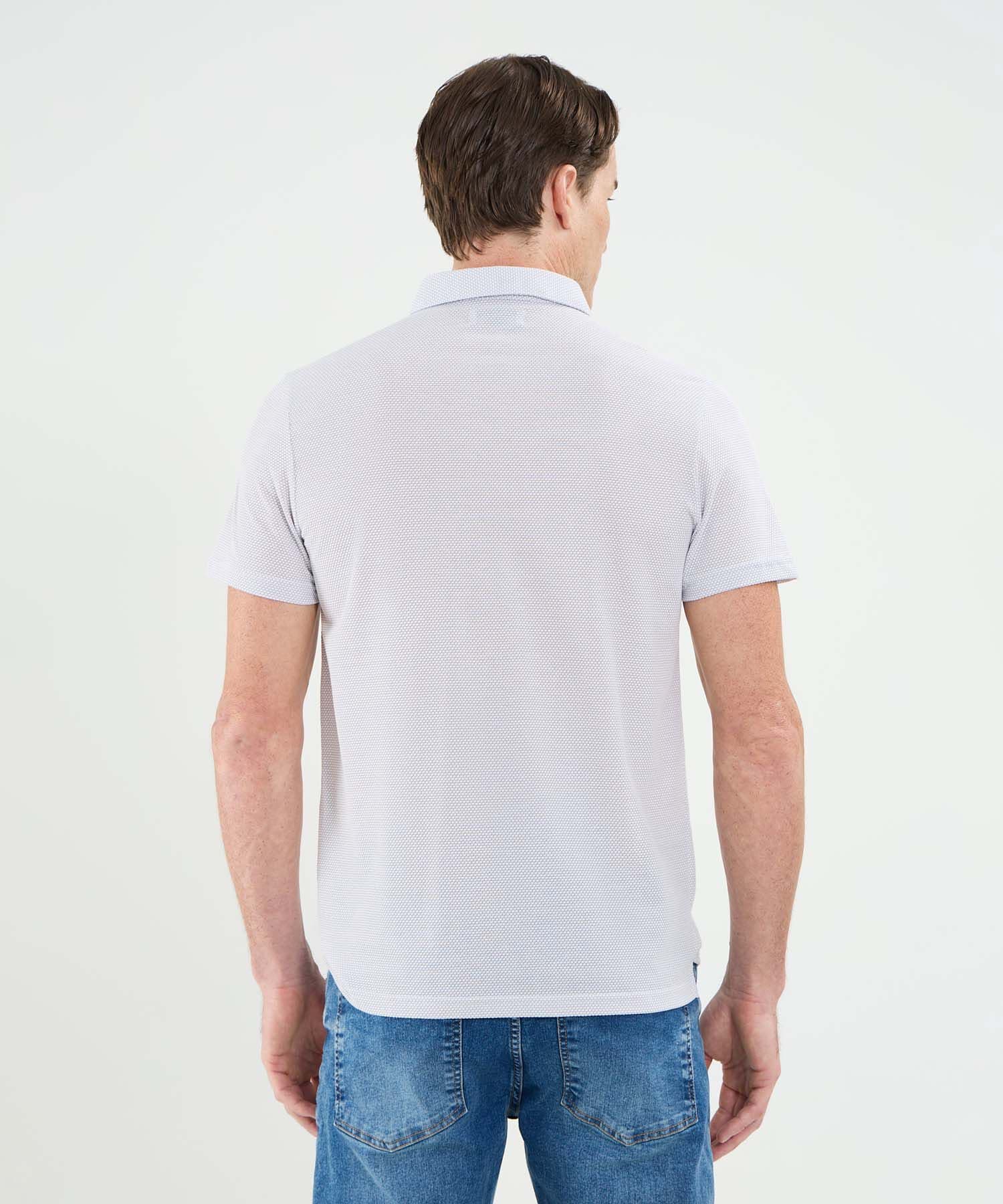 Polo Amalia Urbano blanco para hombre, vista 4