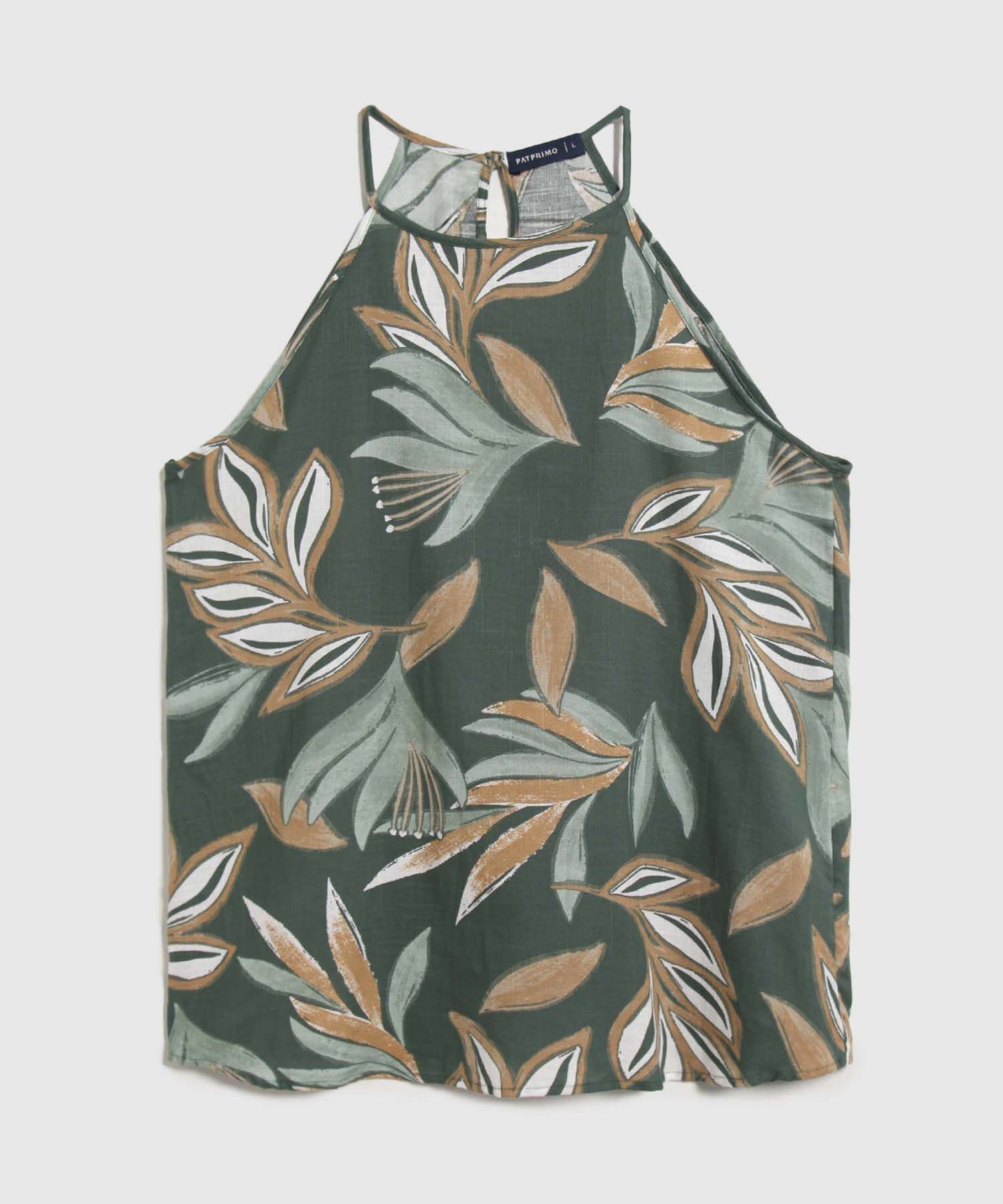 Blusa Palma Texturizado verde oliva para mujer, vista principal