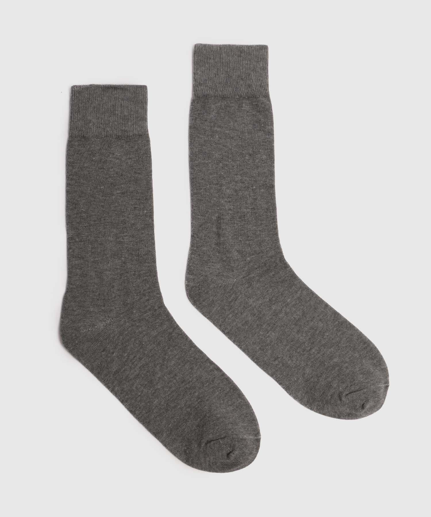 Medias Oliva Fluido gris humo para hombre, vista principal