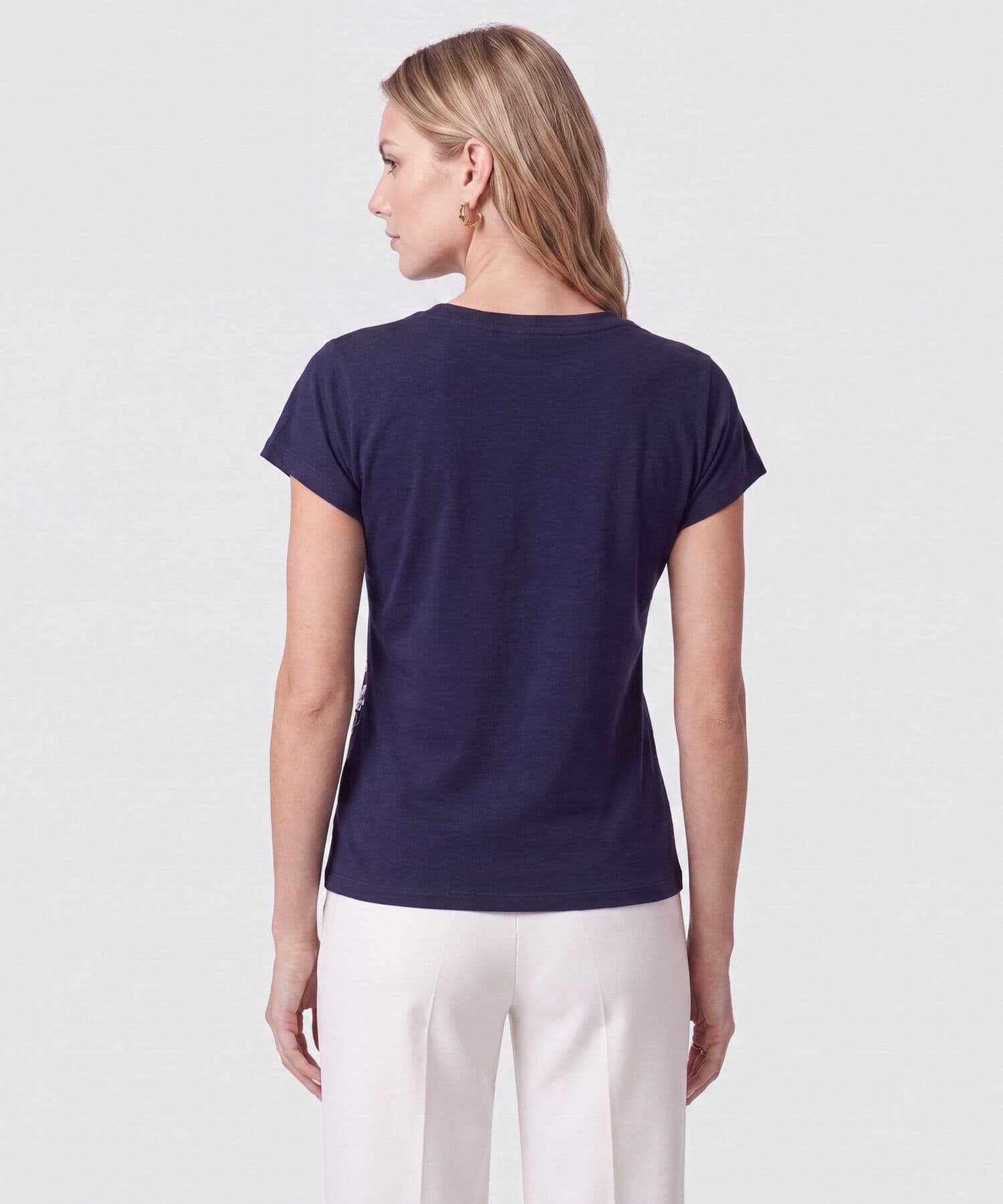 Camiseta Alba de Viaje azul marino para mujer, vista 4