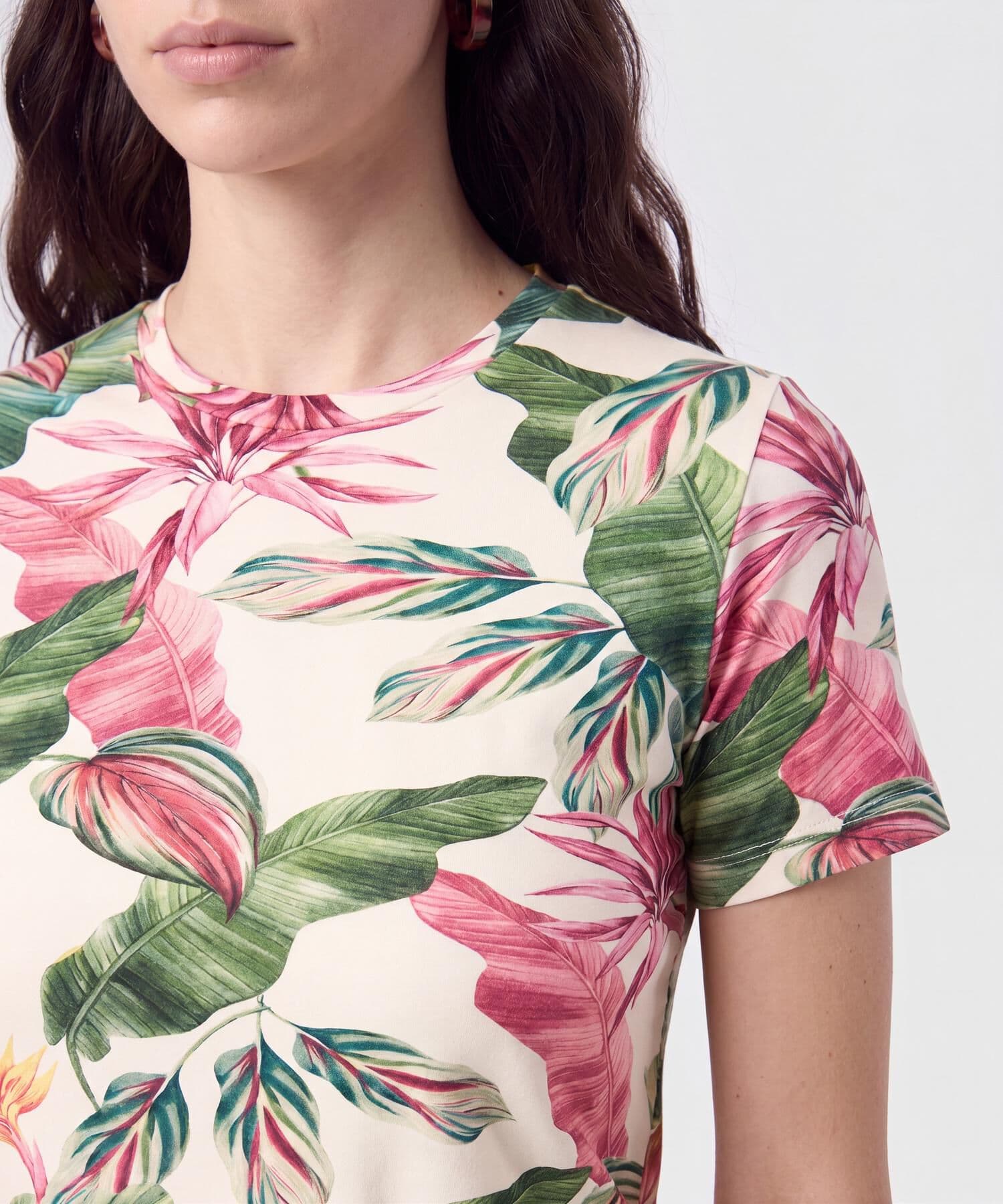 Camiseta Laguna Fluido verde oliva para mujer, vista 3