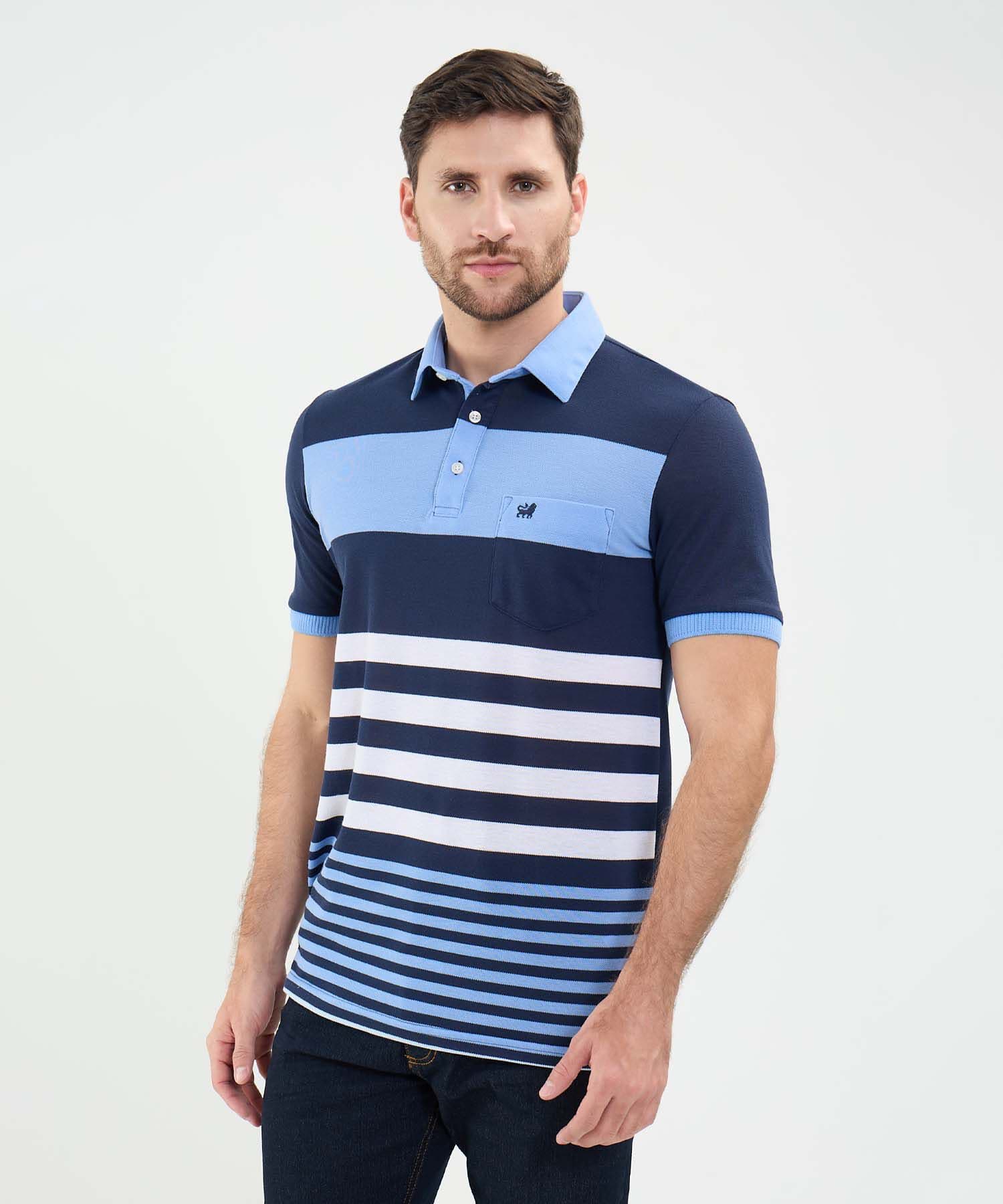 Polo Guayacán Ligero azul marino para hombre, vista principal