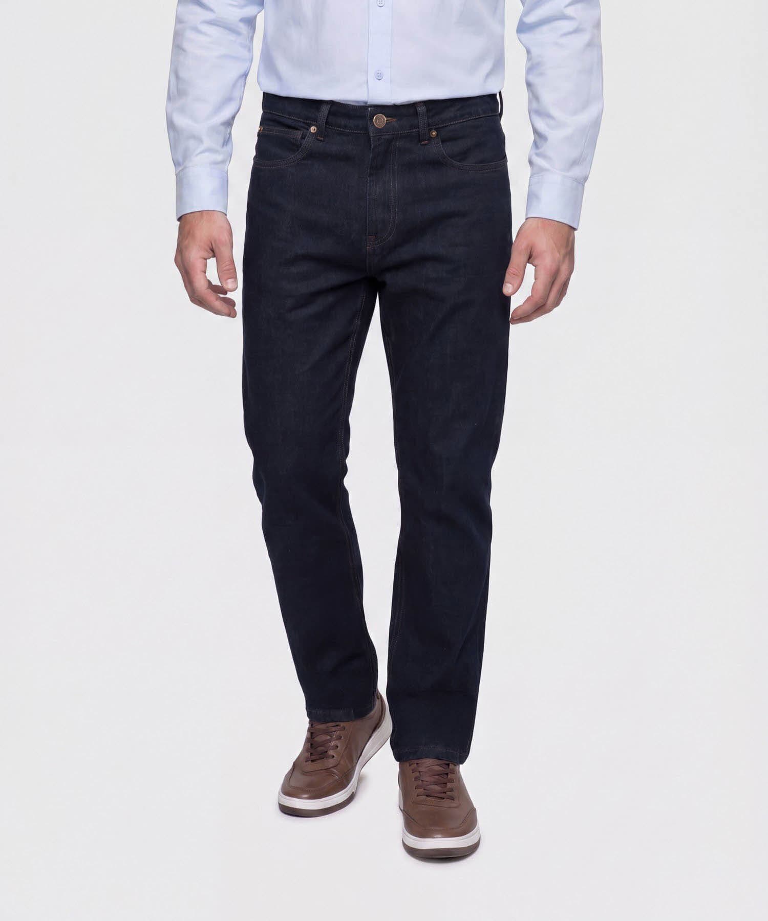 Jean Granada Relajado azul marino para hombre, vista 3