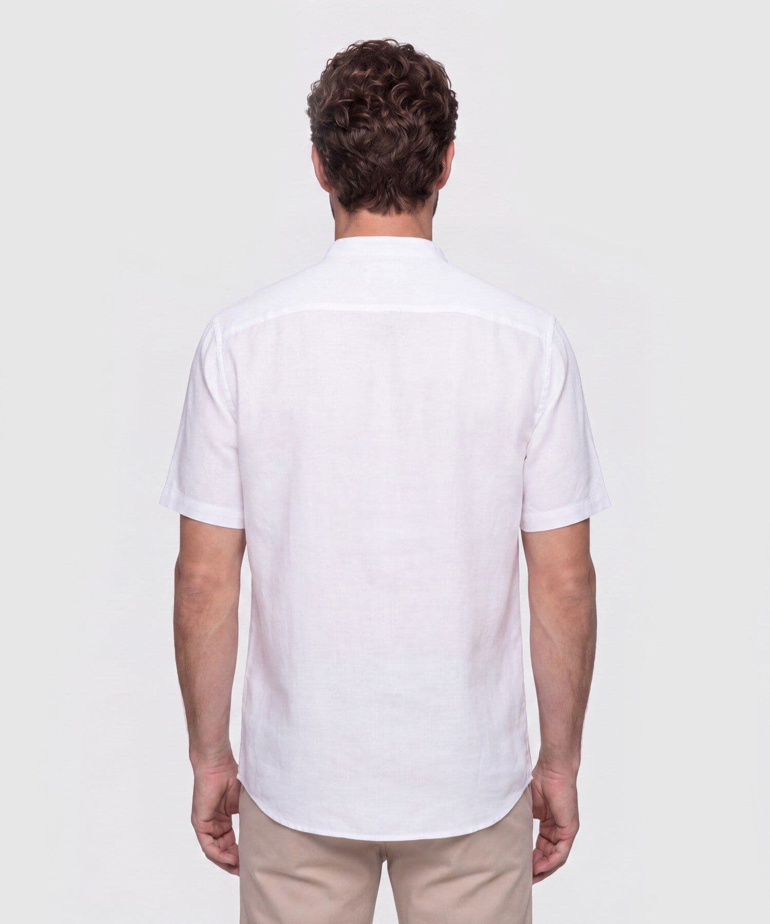 Camisa Tierra Clásico blanco para hombre, vista 4