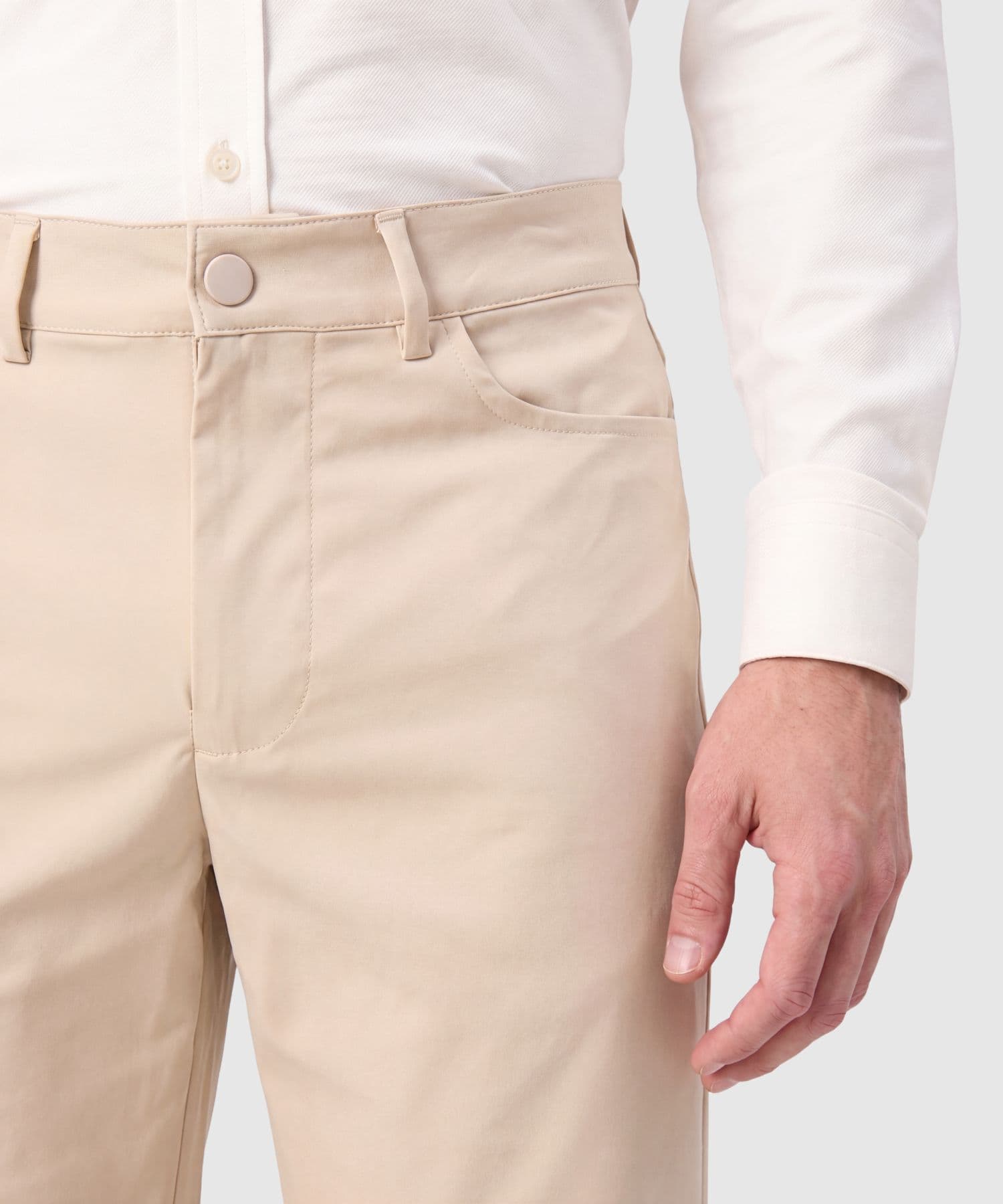 Bermuda Oliva de Ciudad café para hombre, vista 3