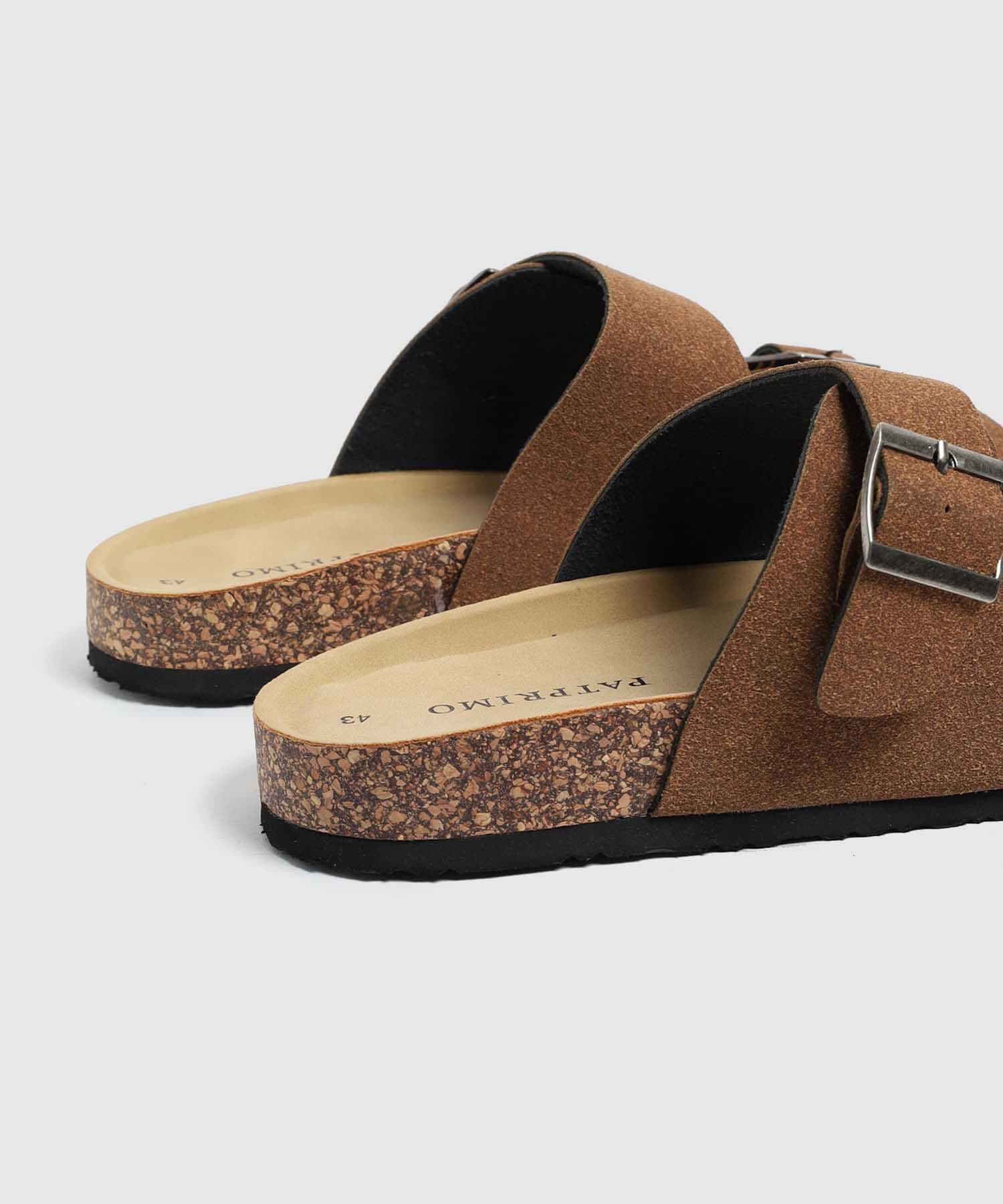 Sandalia Horizonte Edición Lino café para hombre, vista 4