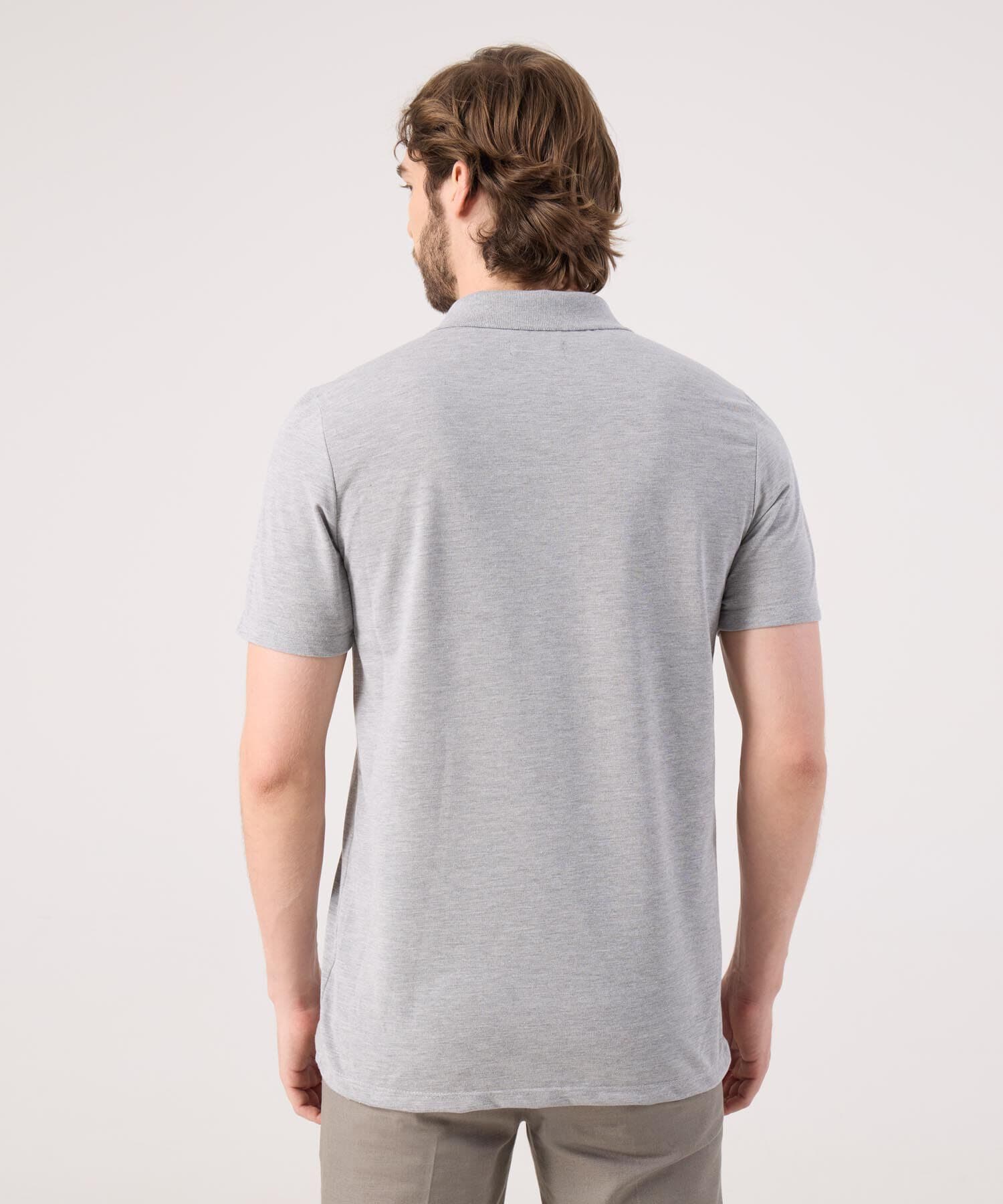 Polo Dorada Suave gris humo para hombre, vista 3