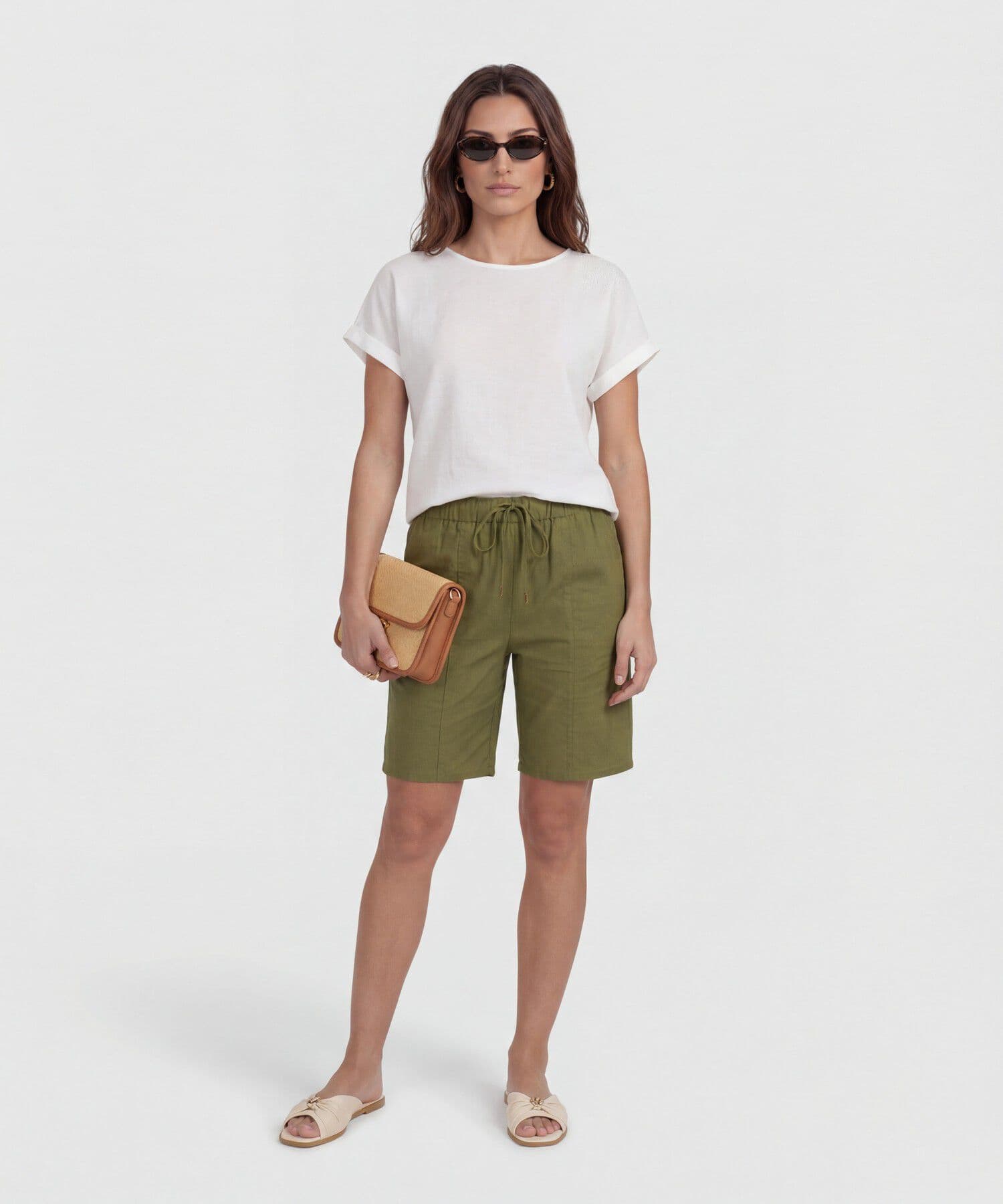 Blusa Horizonte Urbano blanco para mujer, vista 2