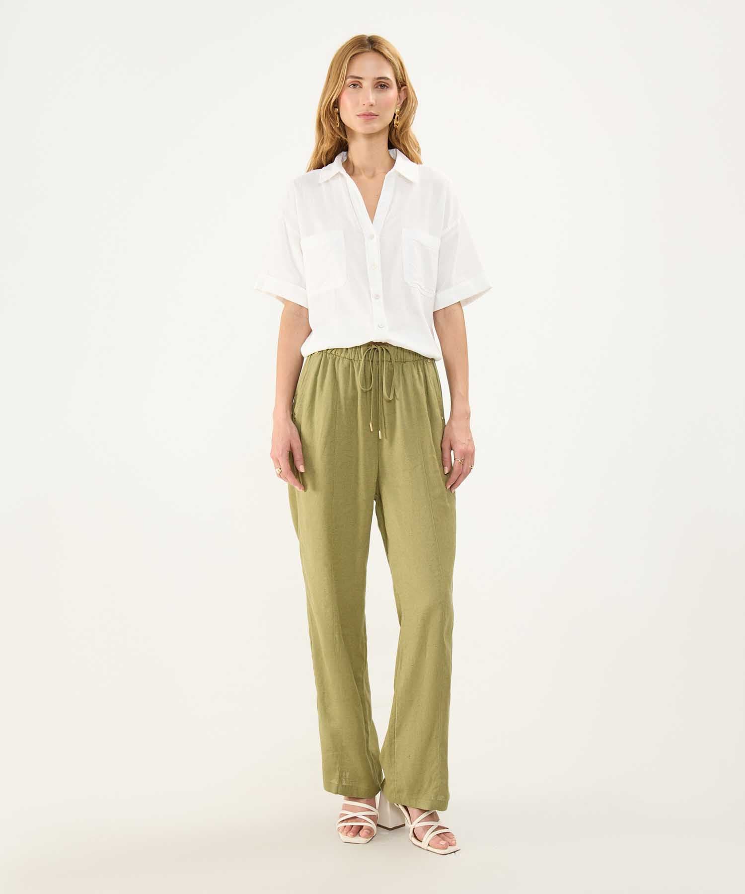 Camisa Brisa Minimalista blanco para mujer, vista 2