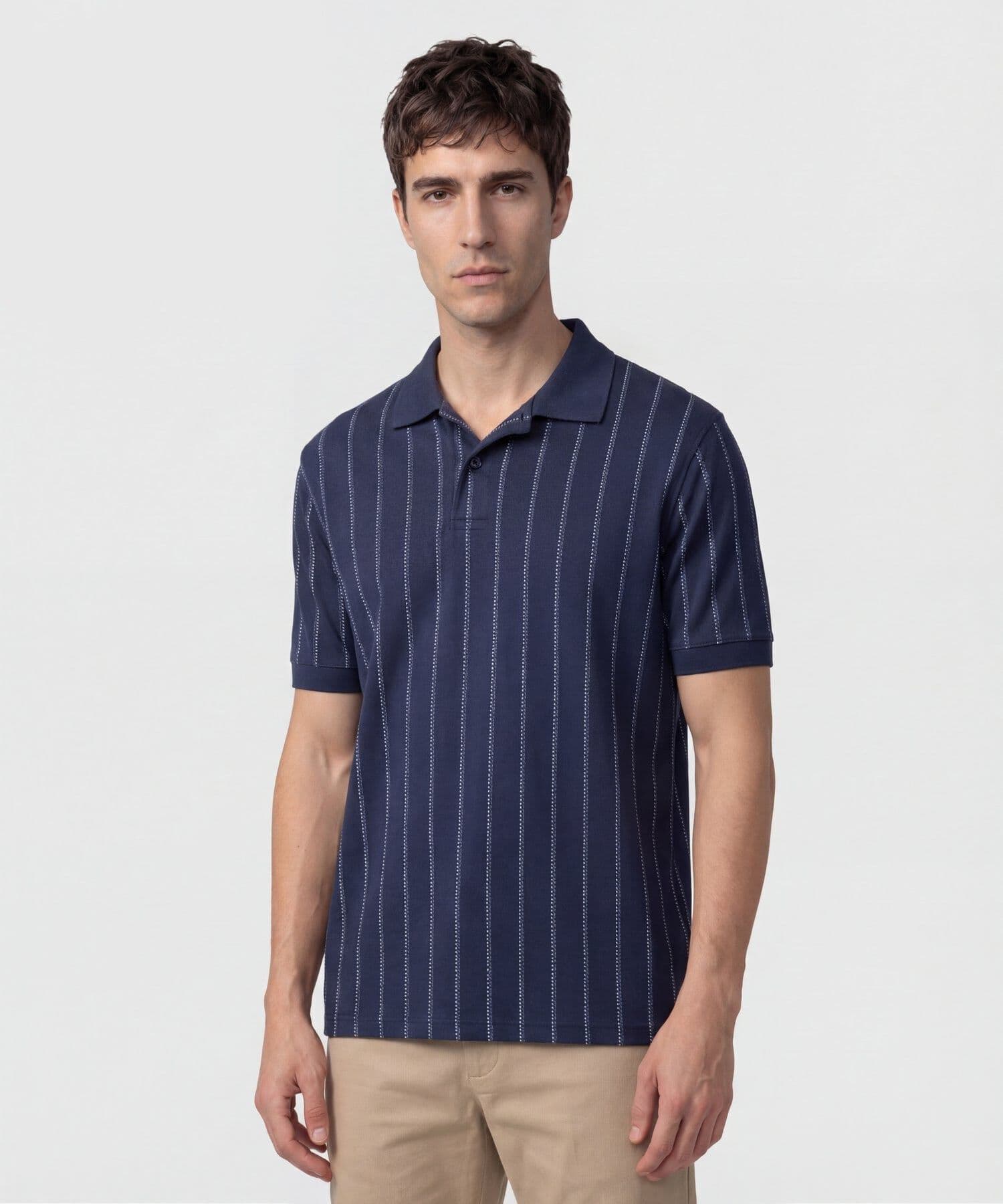 Polo Cauce Ligero azul marino para hombre, vista principal